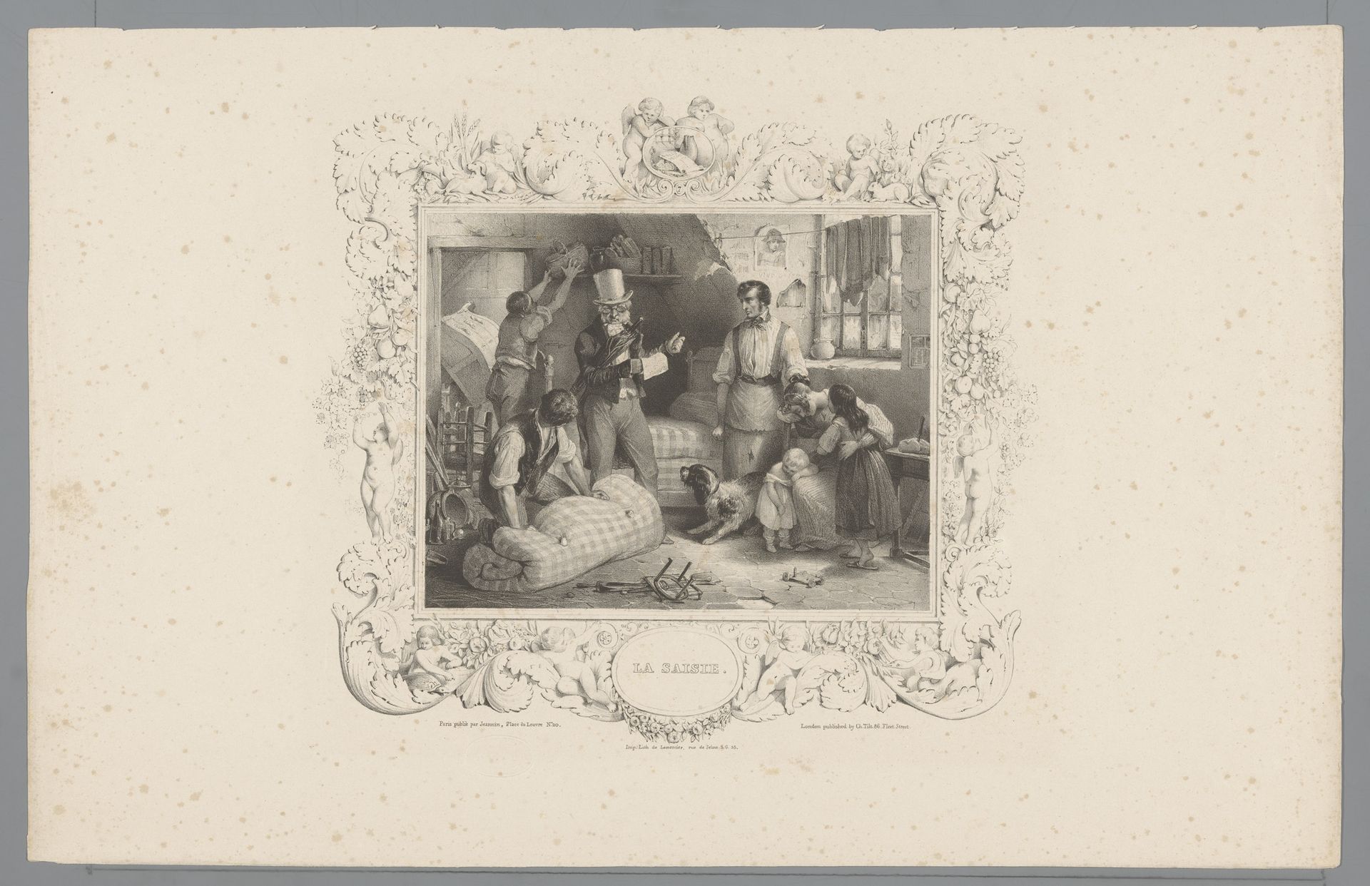 Beslaglegging op spullen van een arm gezin by Jules David