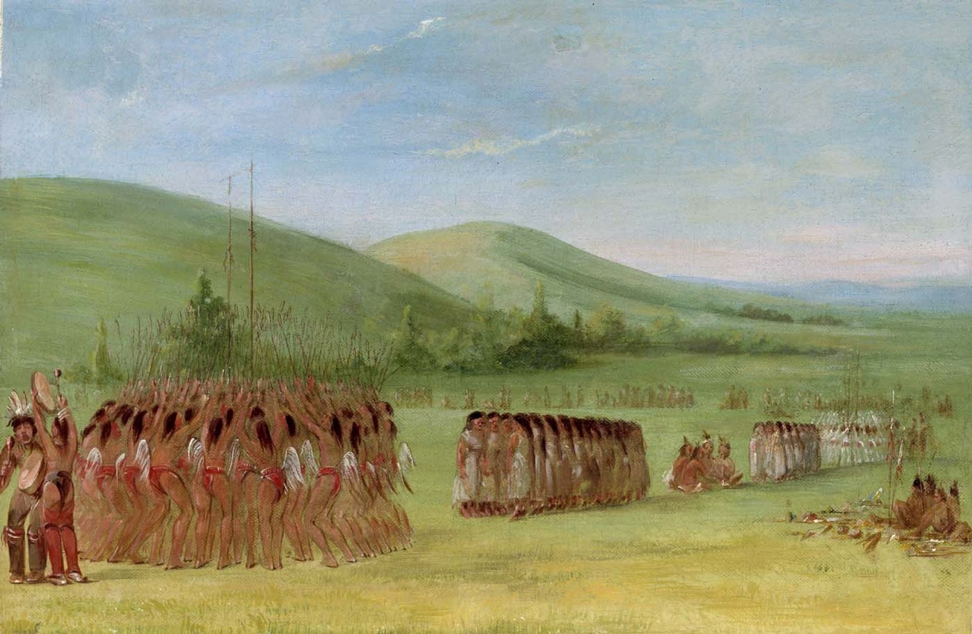 Ball-Play Dance by George Catlin