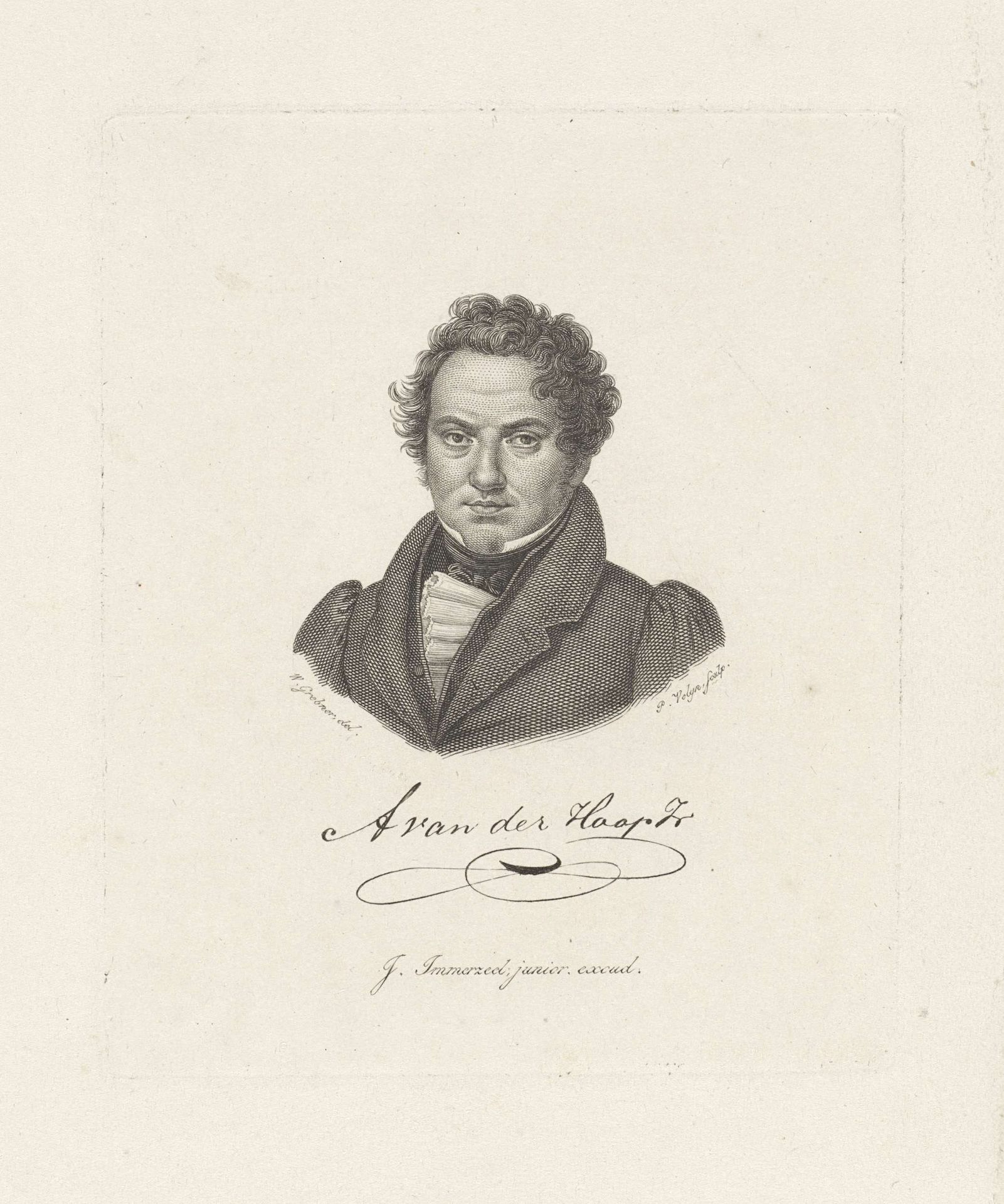 Portret van Adriaan van der Hoop Jr'sz by Philippus Velijn
