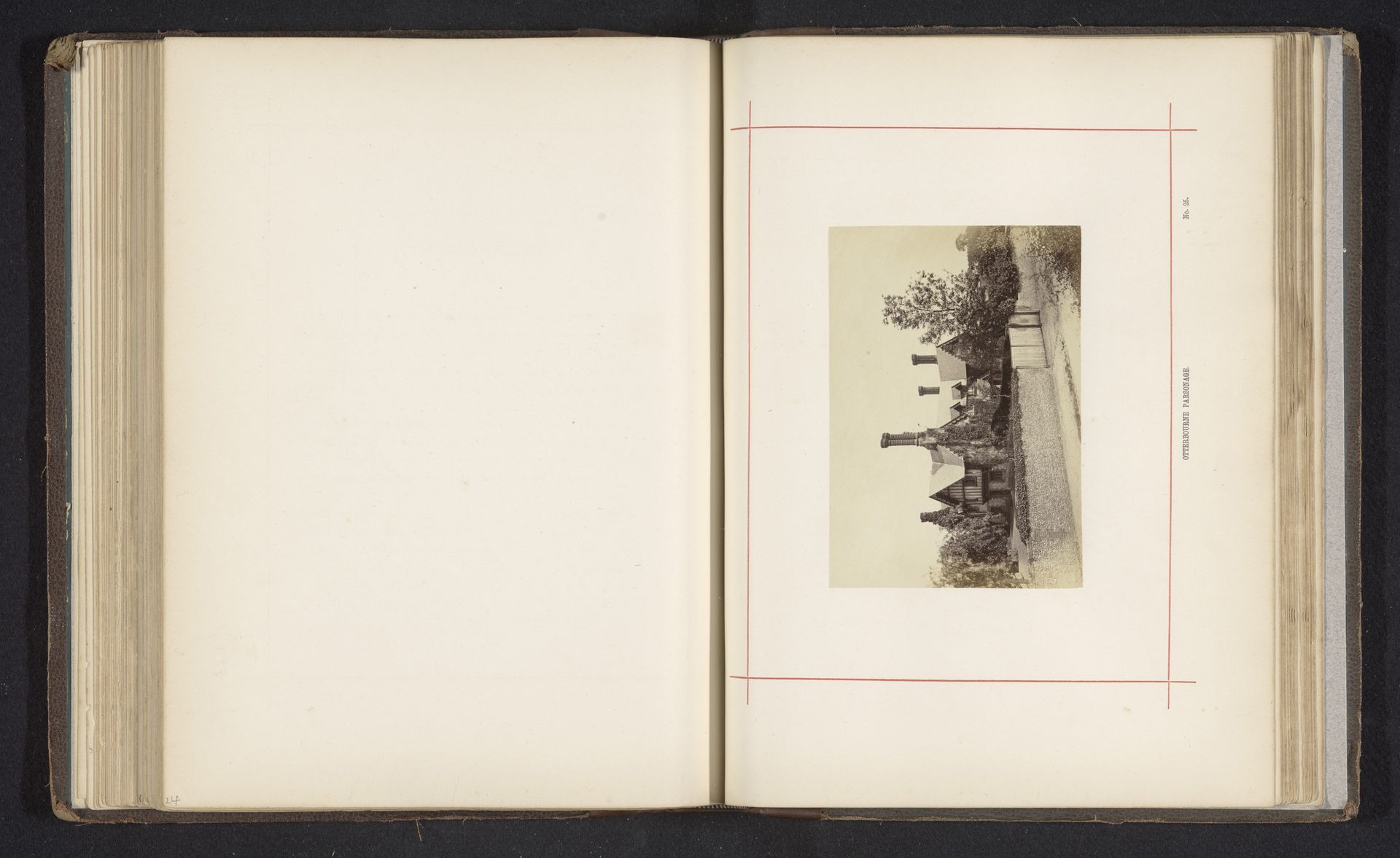 Gezicht op een pastorie in Otterbourne by William Savage