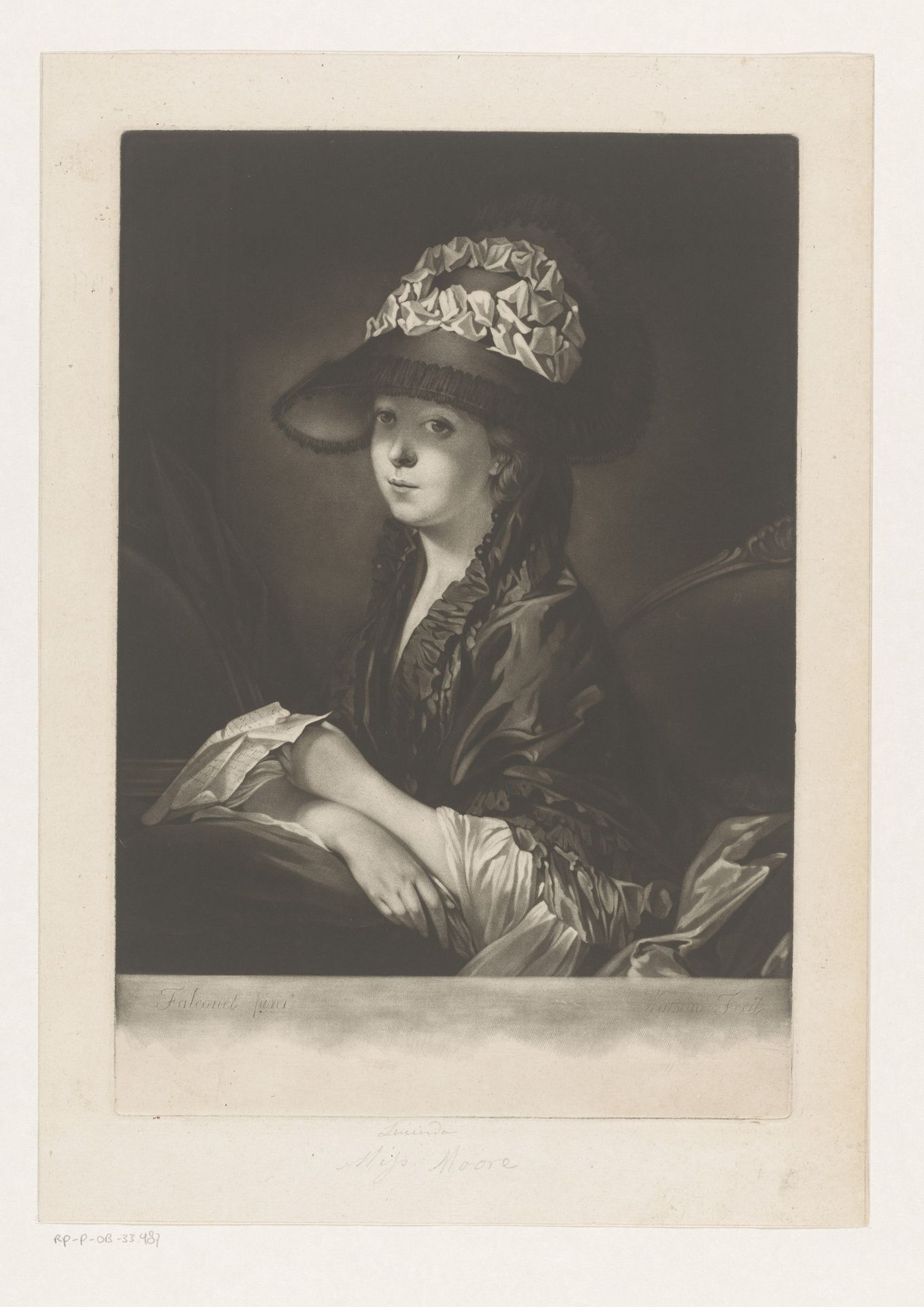 Portret van een vrouw, mogelijk Catherine Moore by James Watson