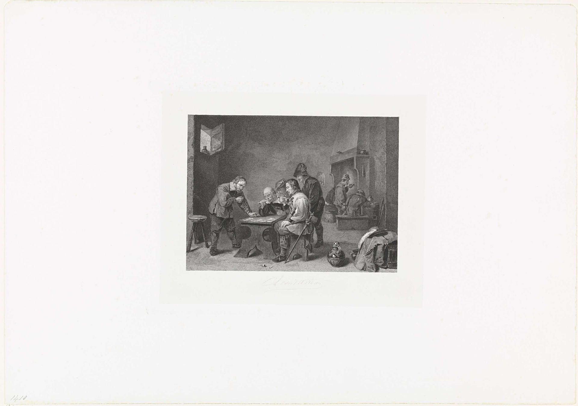 De dobbelaars by Christiaan Lodewijk van Kesteren