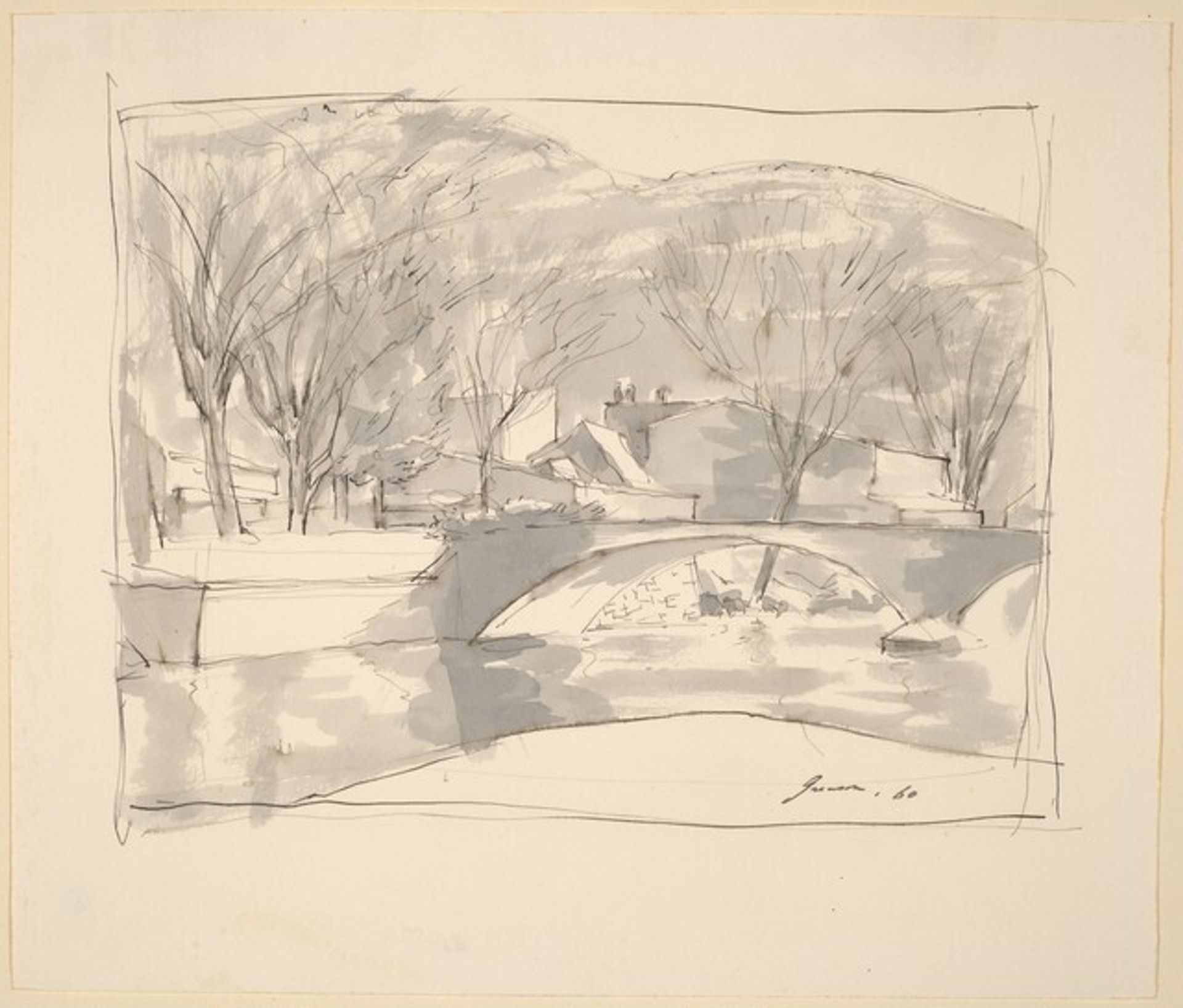 Bridge and Quai by Donald Carlisle Greason