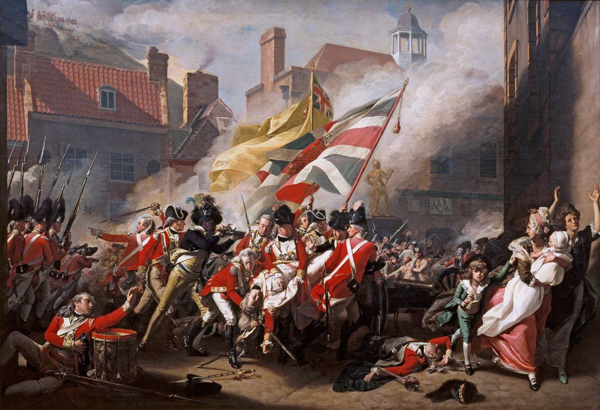 The Major Peirson's Death by John Singleton Copley