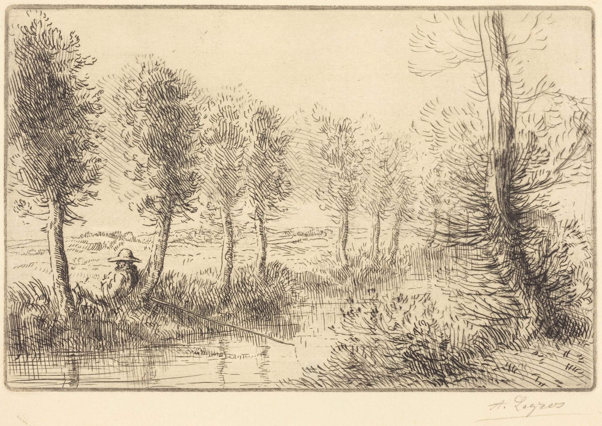 Near the Mill (Pres du moulin) by Alphonse Legros