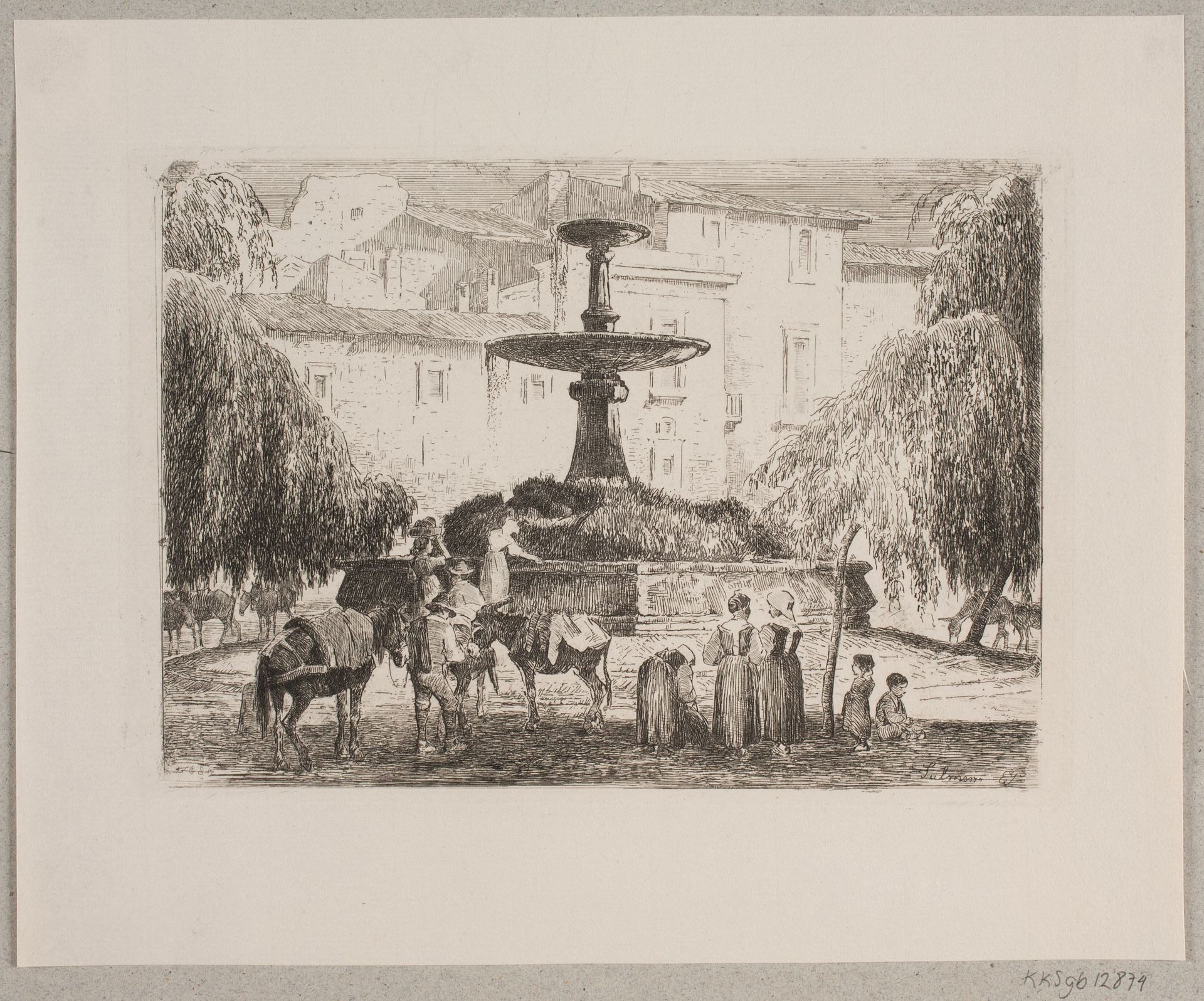 Torv i Sulmona by Edvard Petersen