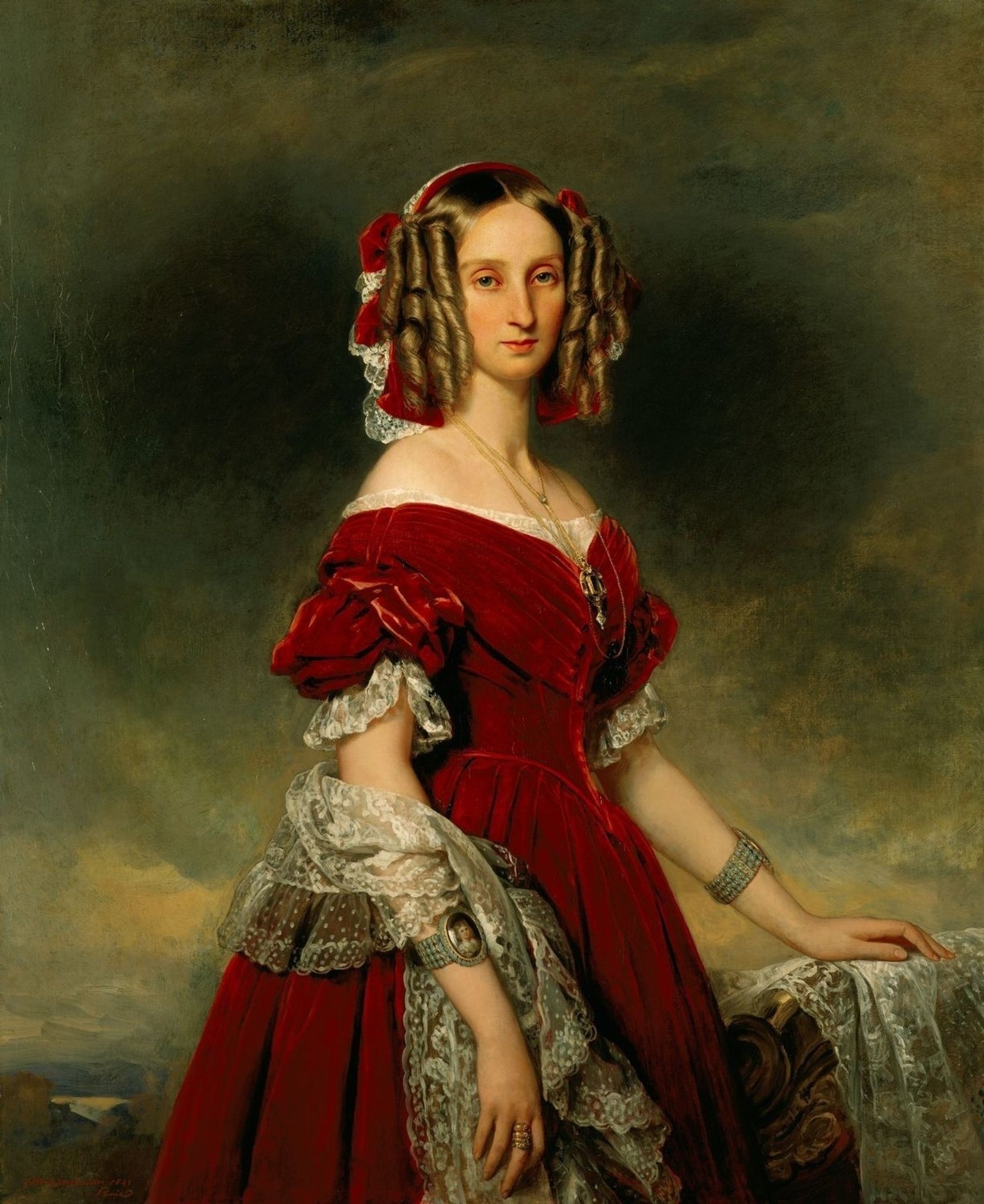Portrait of Louises von Orléans by Franz Xaver Winterhalter