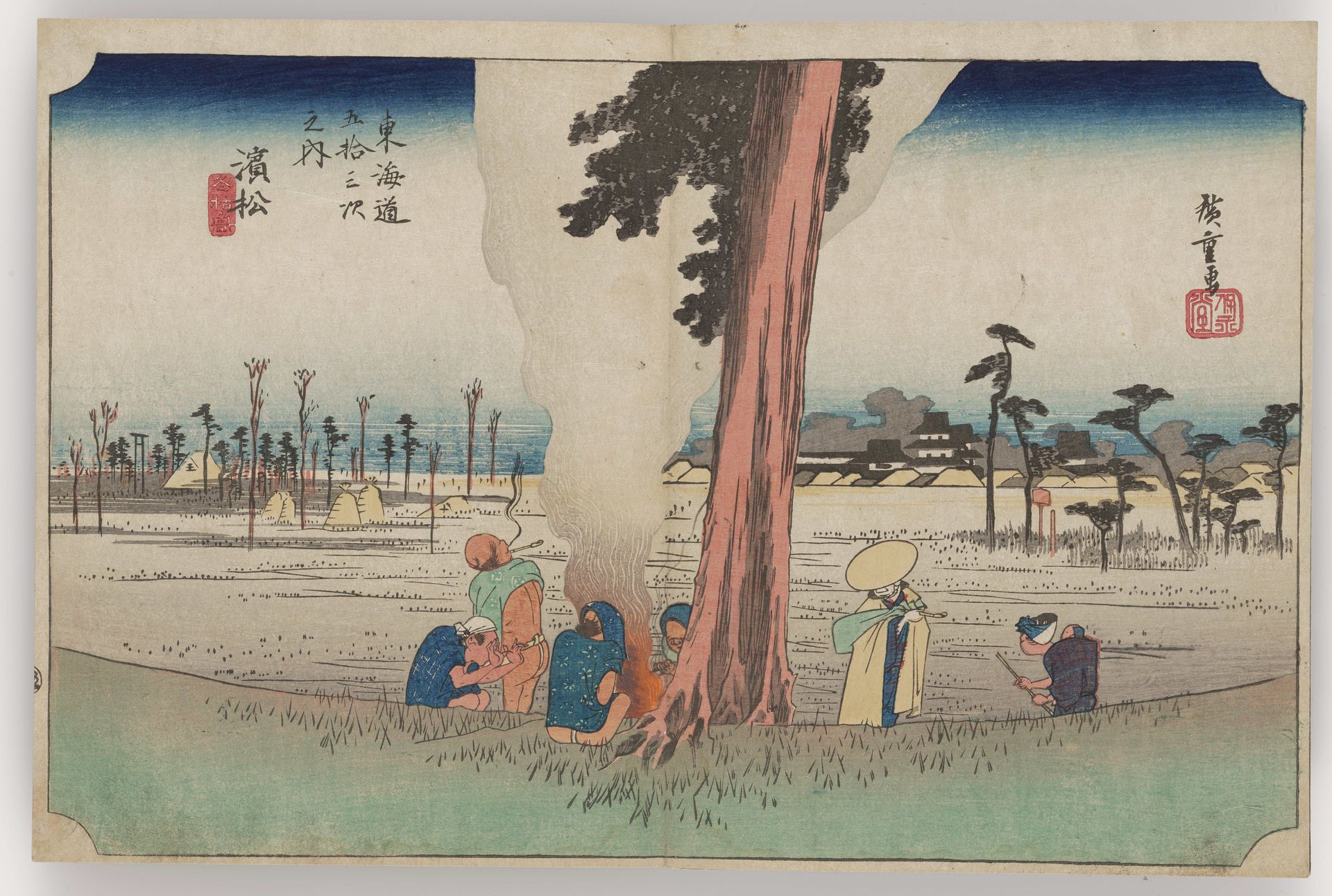 Hamamatsu--Scene of a Winter Field by Utagawa Hiroshige
