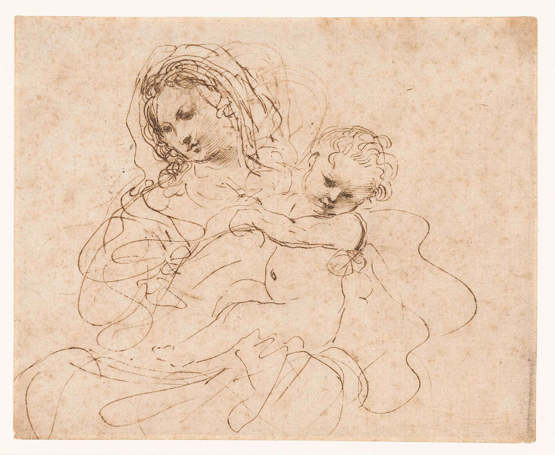 Madonna met kind by Guercino