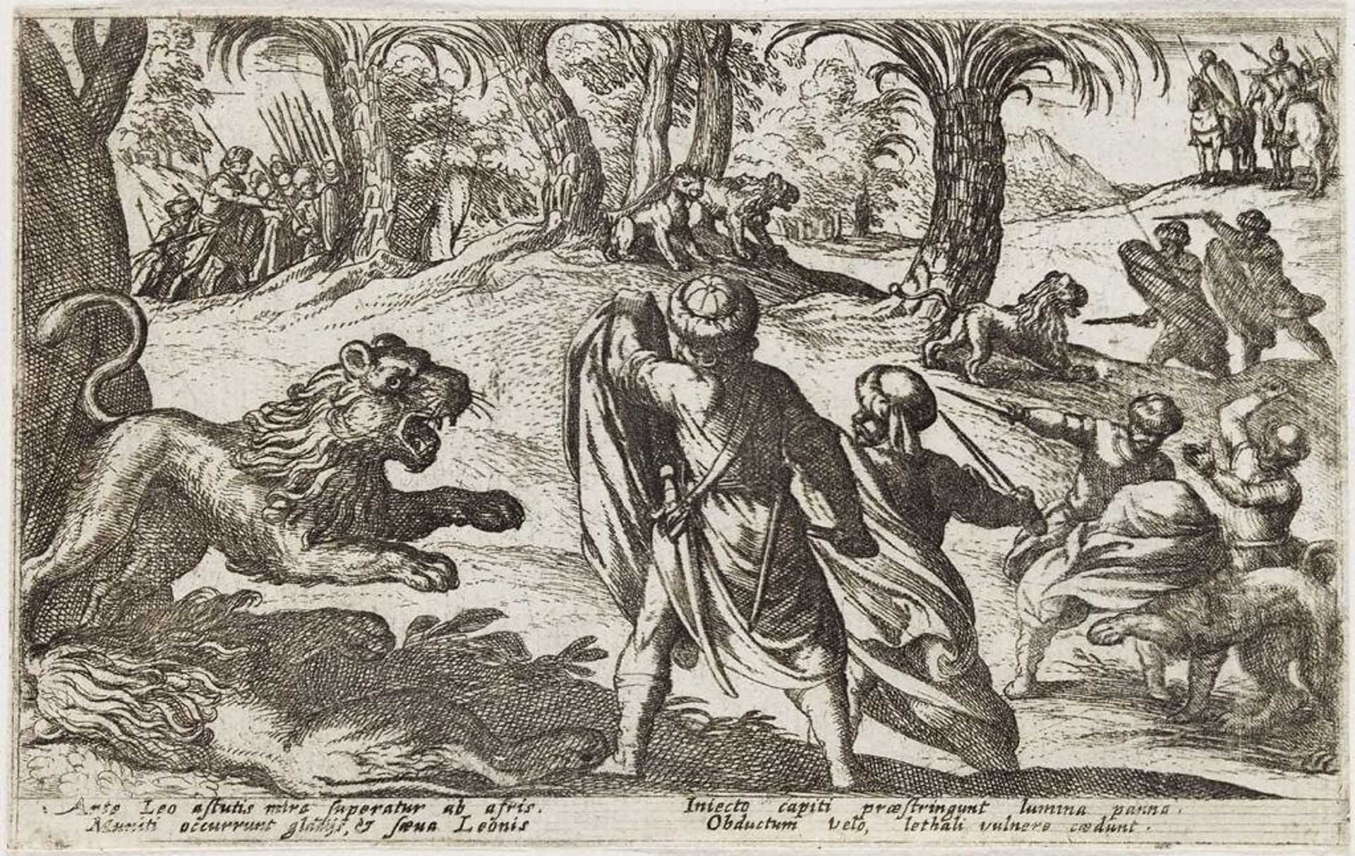 Lion Hunt by Antonio Tempesta