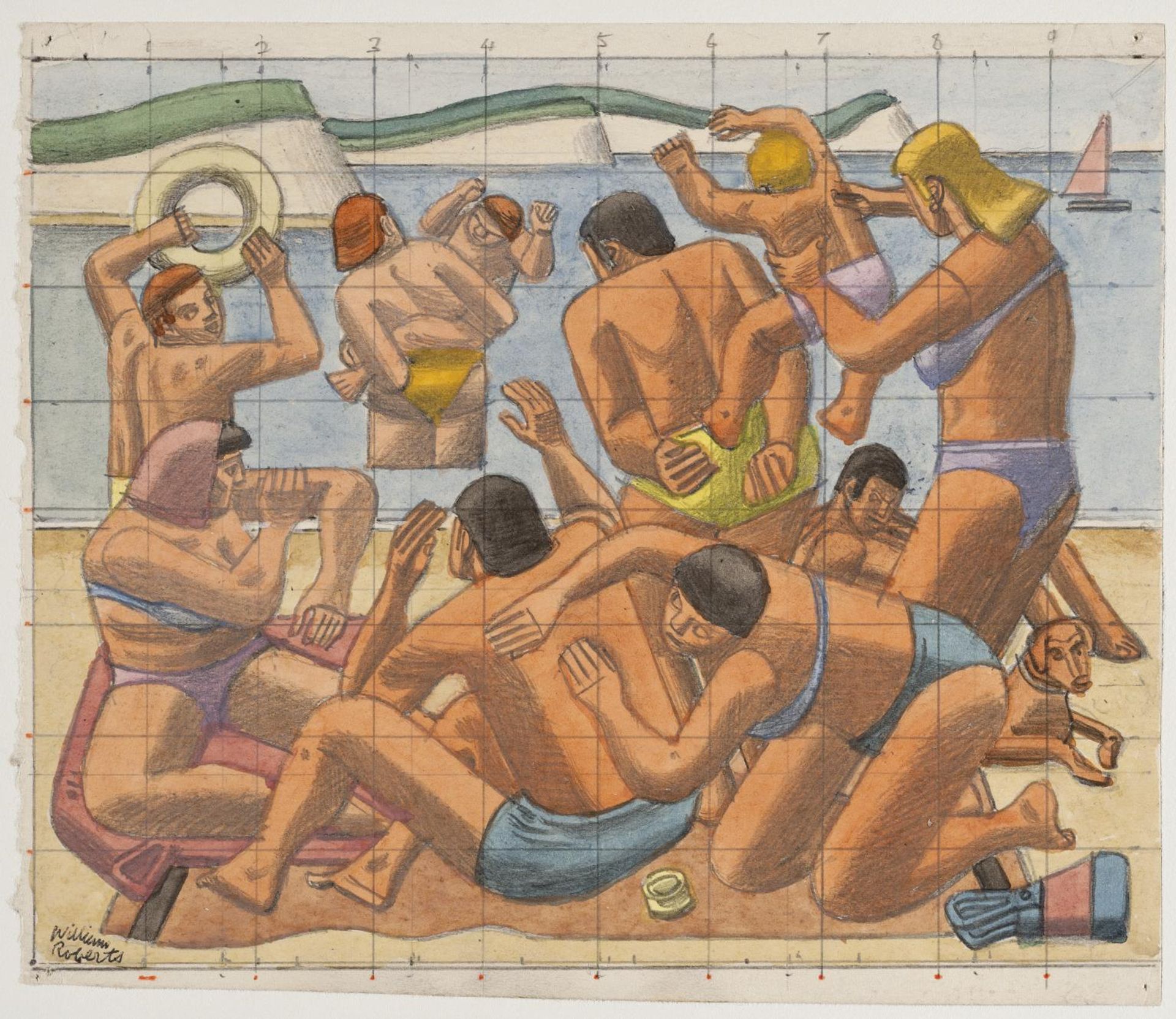 Study for ‘The Seaside’ by  William Roberts