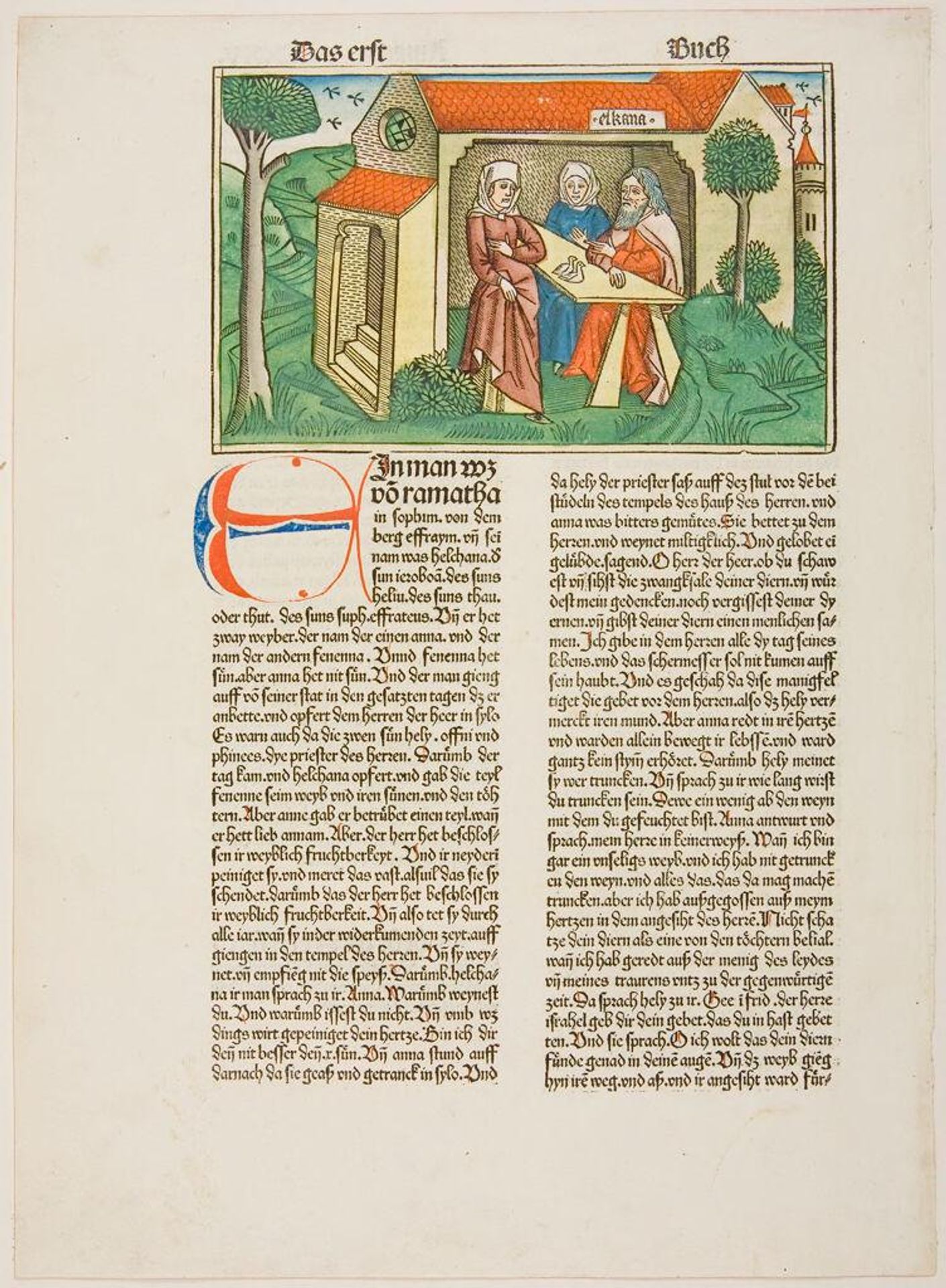 Elkanah and His Two Wives (I Samuel, 1) by Anonymous