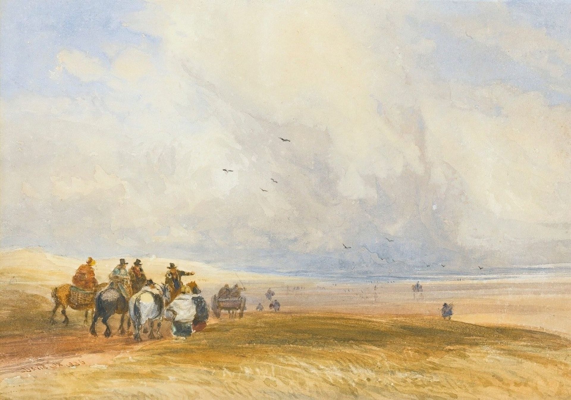 Ulverstone Sands, Cumbria by David Cox