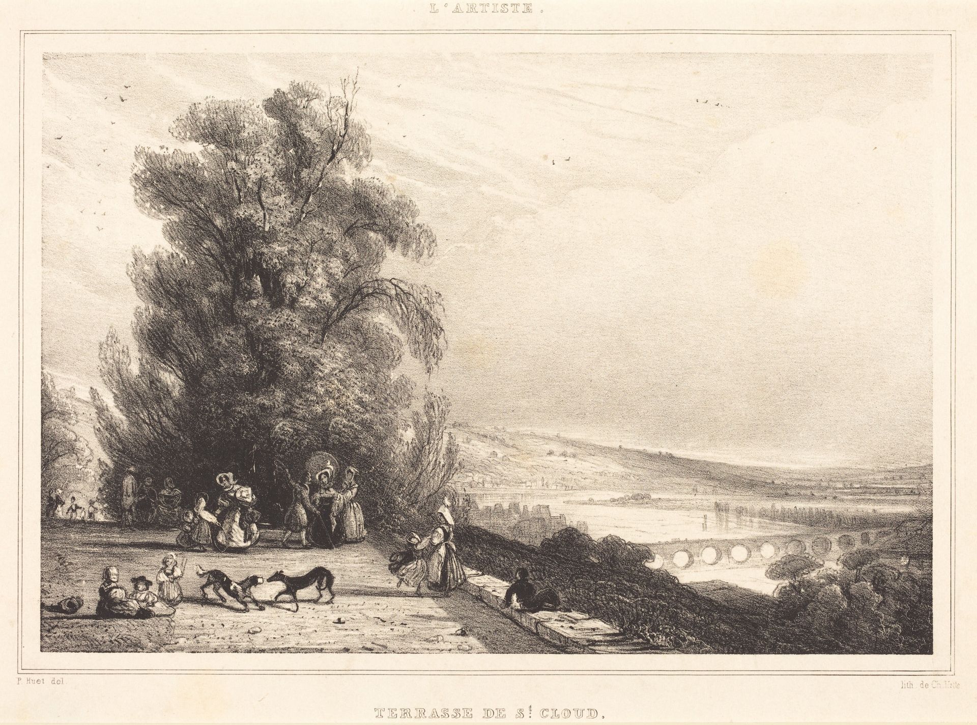 Terrace of St. Cloud (Terrasse de St. Cloud) by Paul Huet