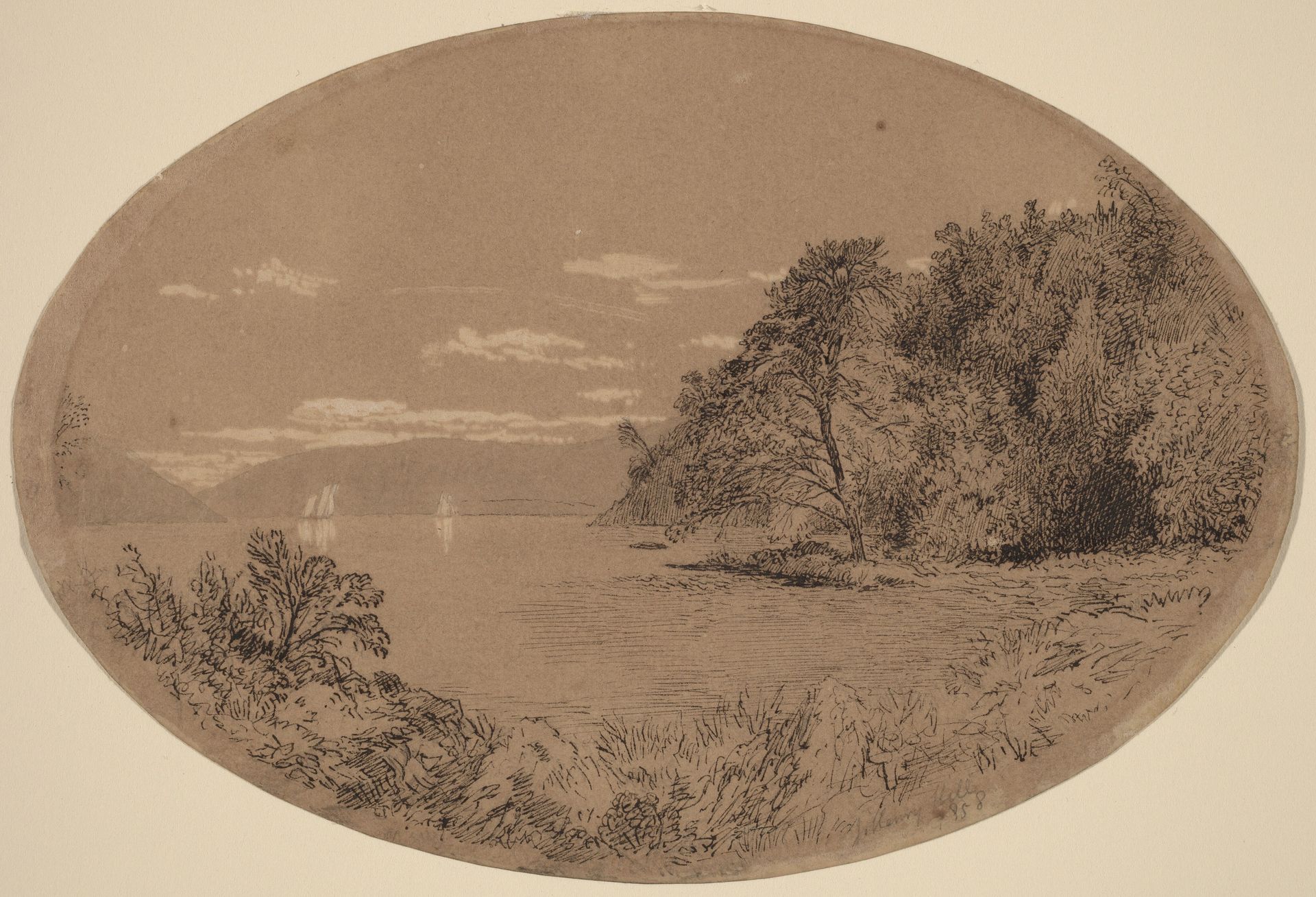 The Hudson at Nyack by Henry Hill