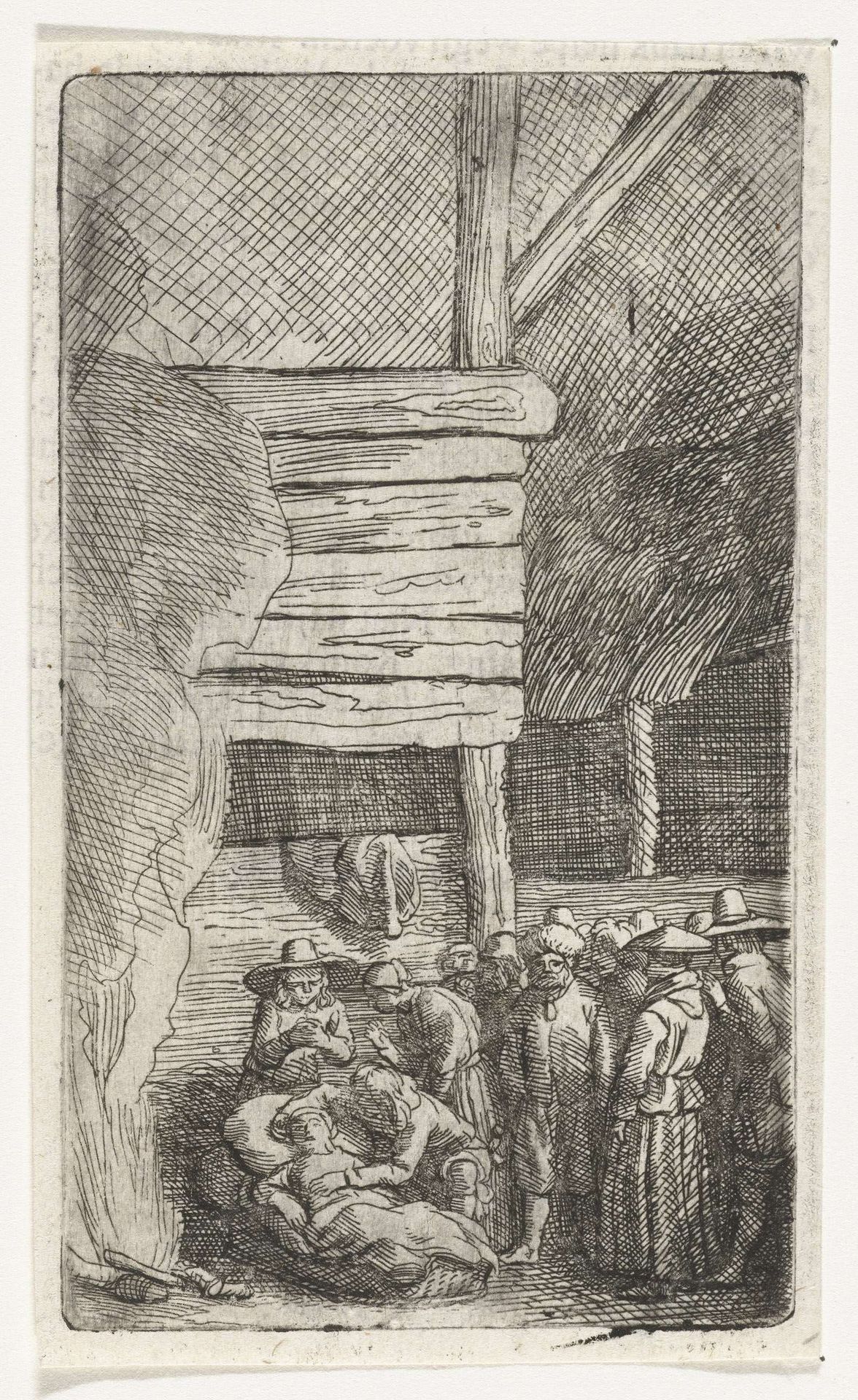 Stervende vrouw by Samuel van Hoogstraten