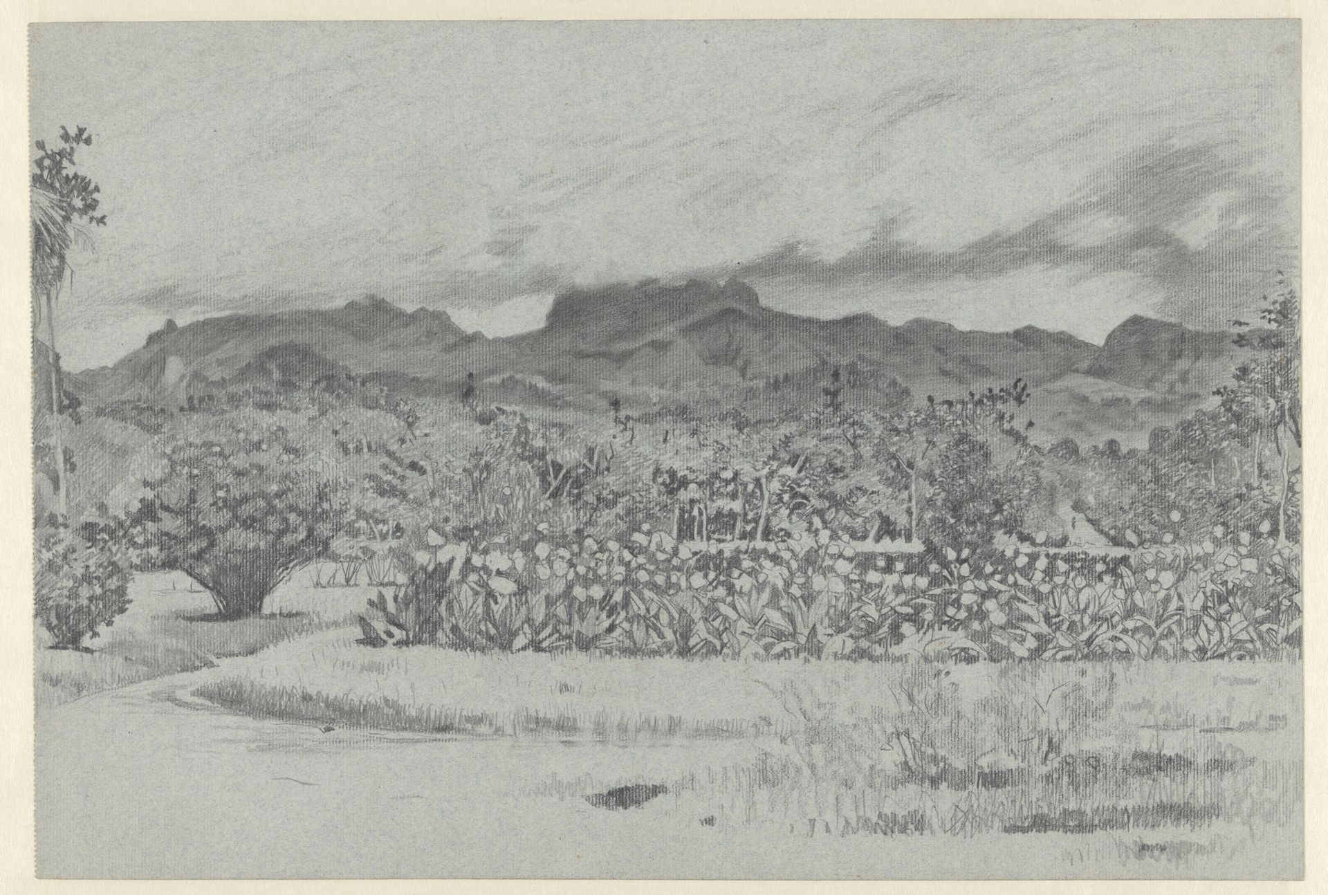 Landschap in Nederlands-Indië by Willem Witsen