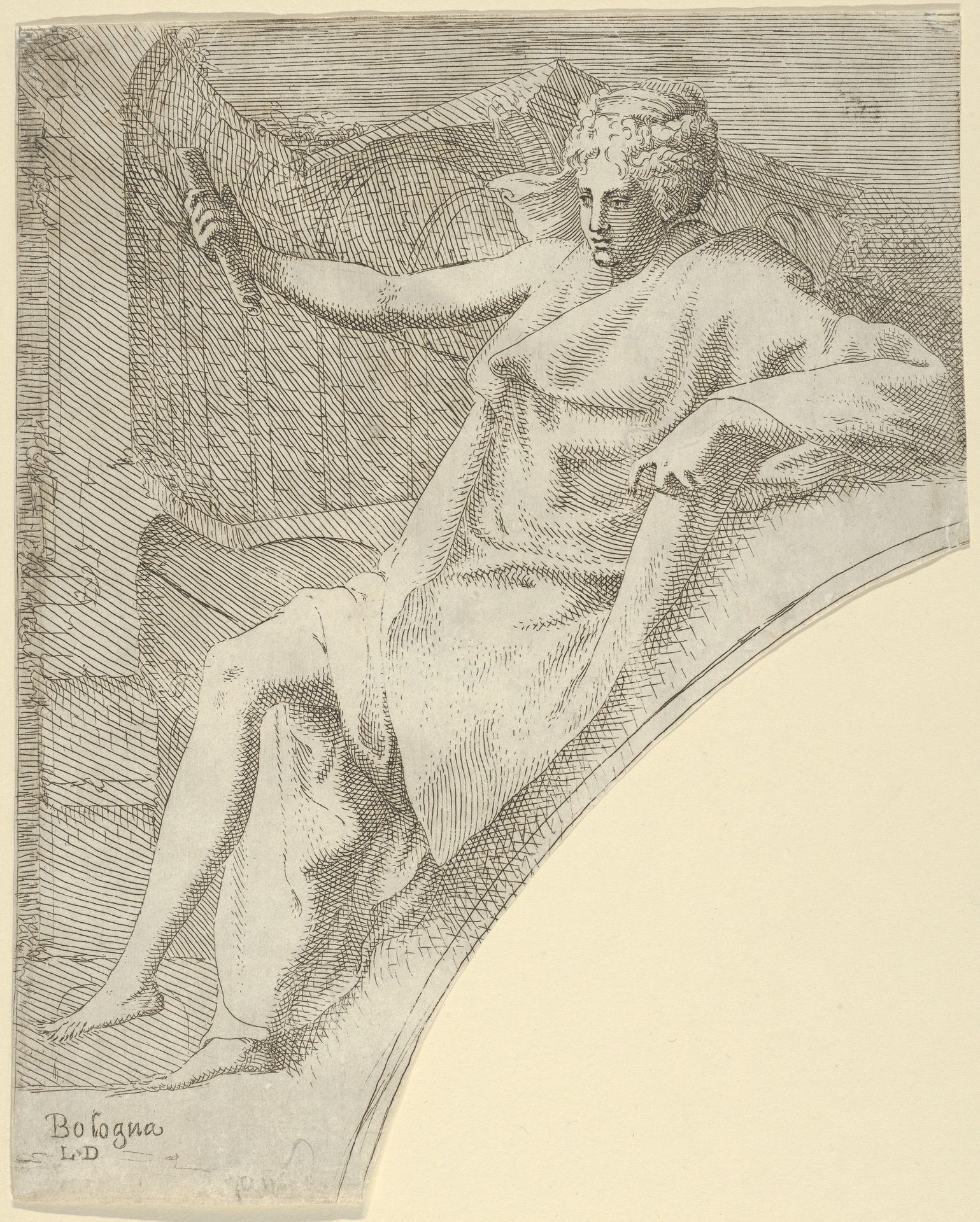 Thalia, from "Twelve Muses and Goddesses" by Léon Davent