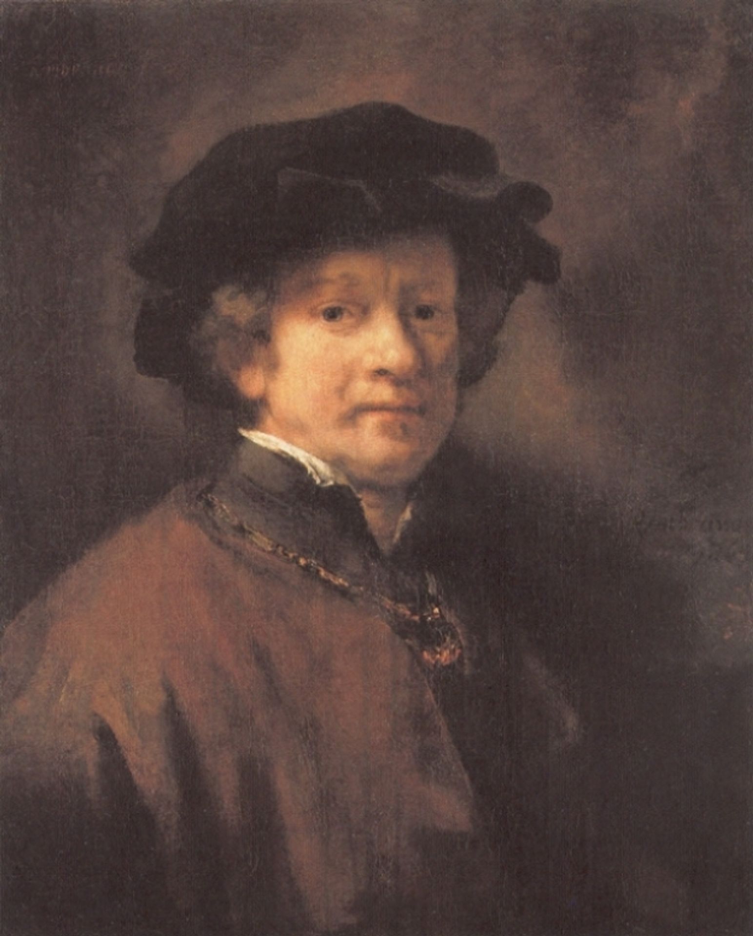 Self-portrait by Rembrandt van Rijn
