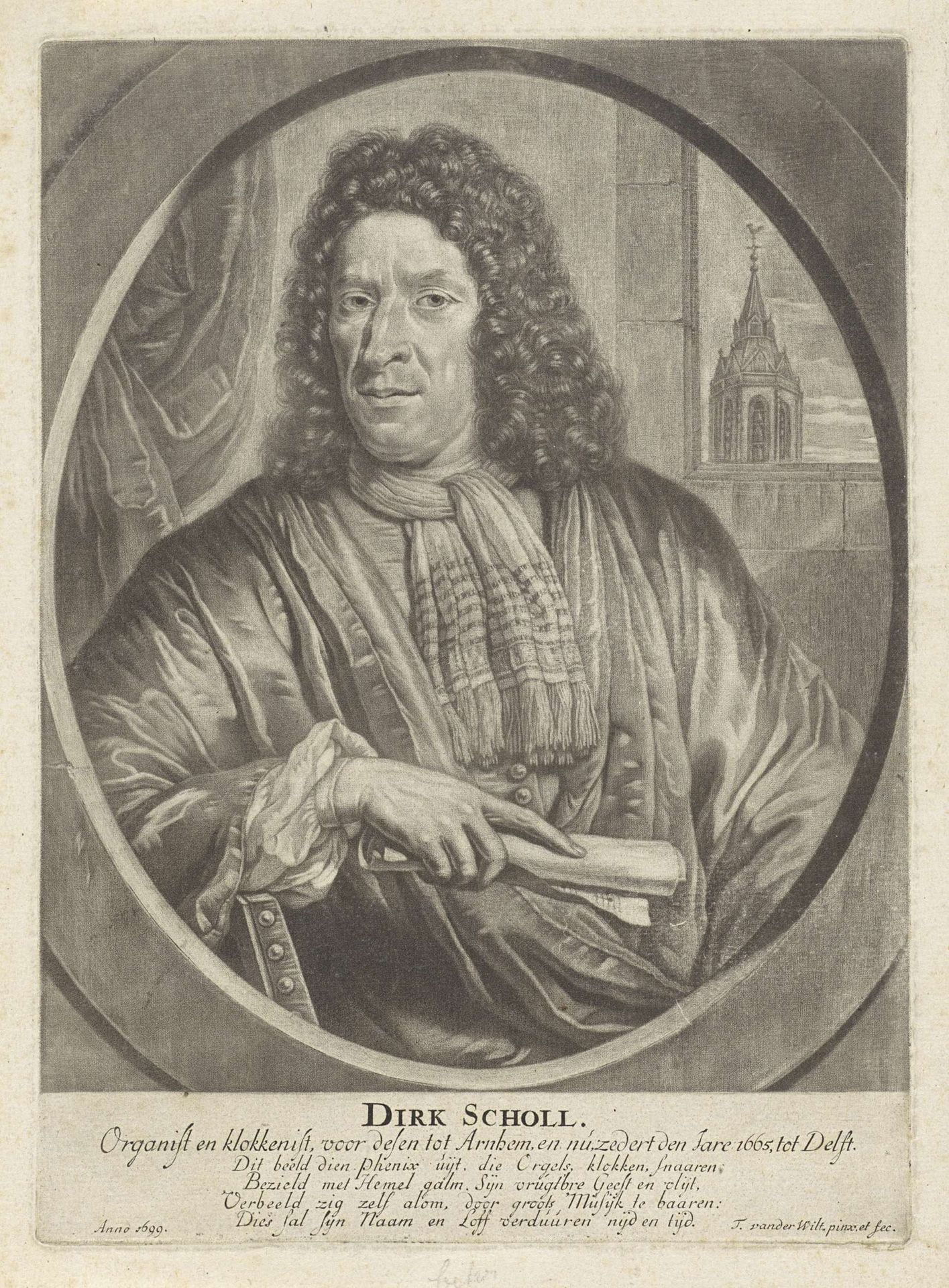 Portret van Dirk Scholl by Thomas van der Wilt