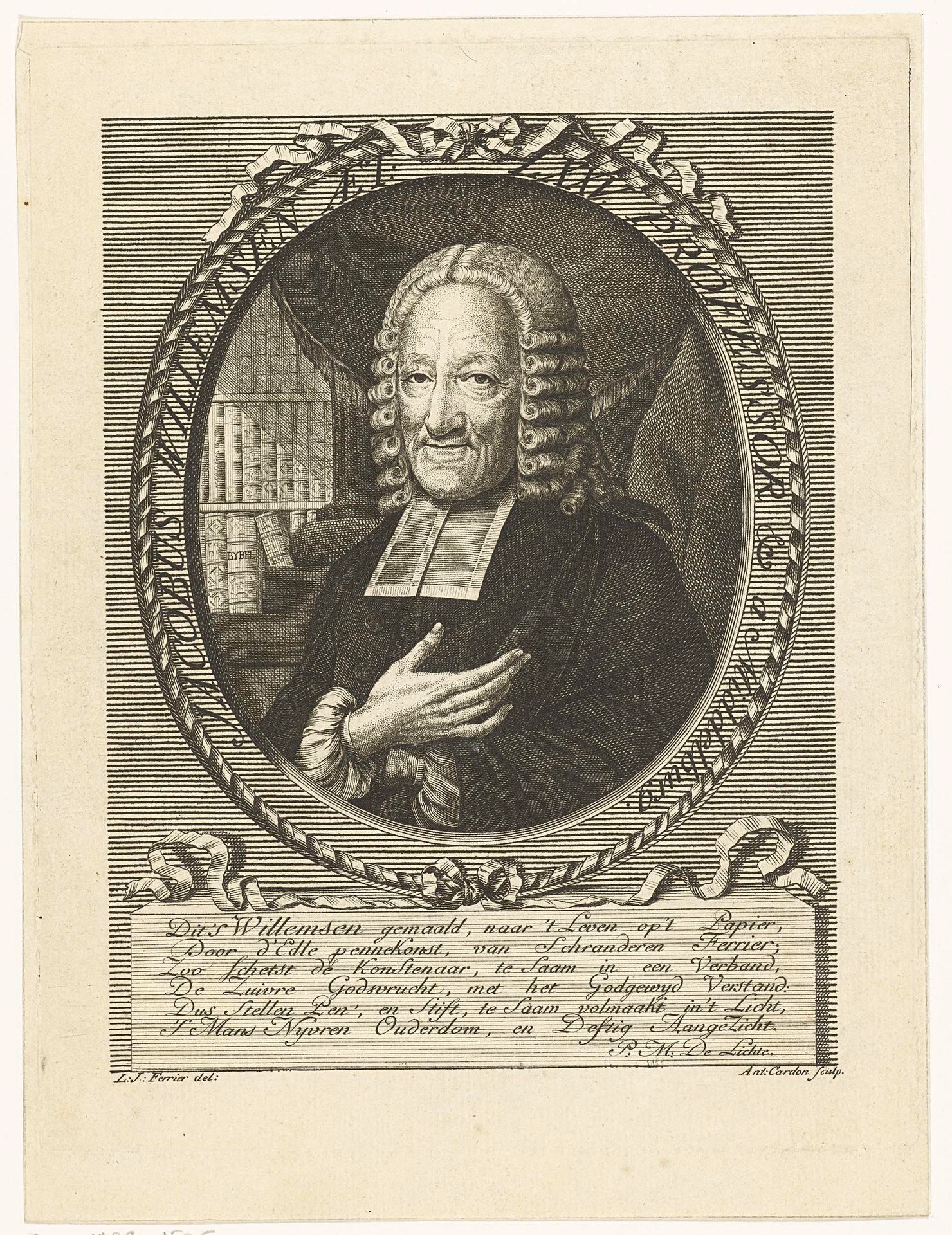 Portret van Jacobus Willemsen op 75-jarige leeftijd by Antoine Alexandre Joseph Cardon