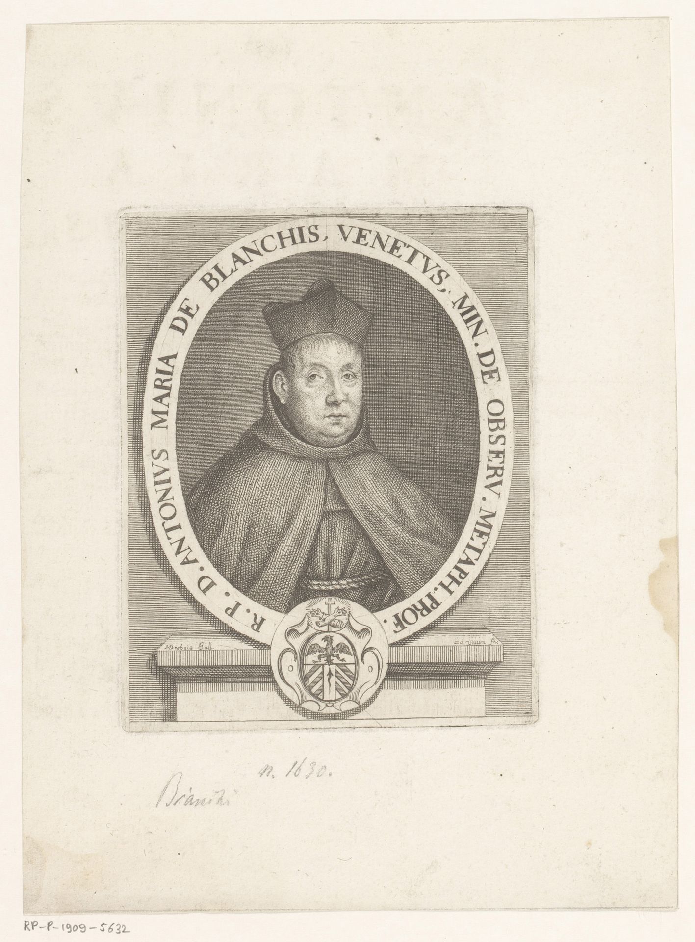 Portret van Antonio Maria de Blanchis by Martial Desbois