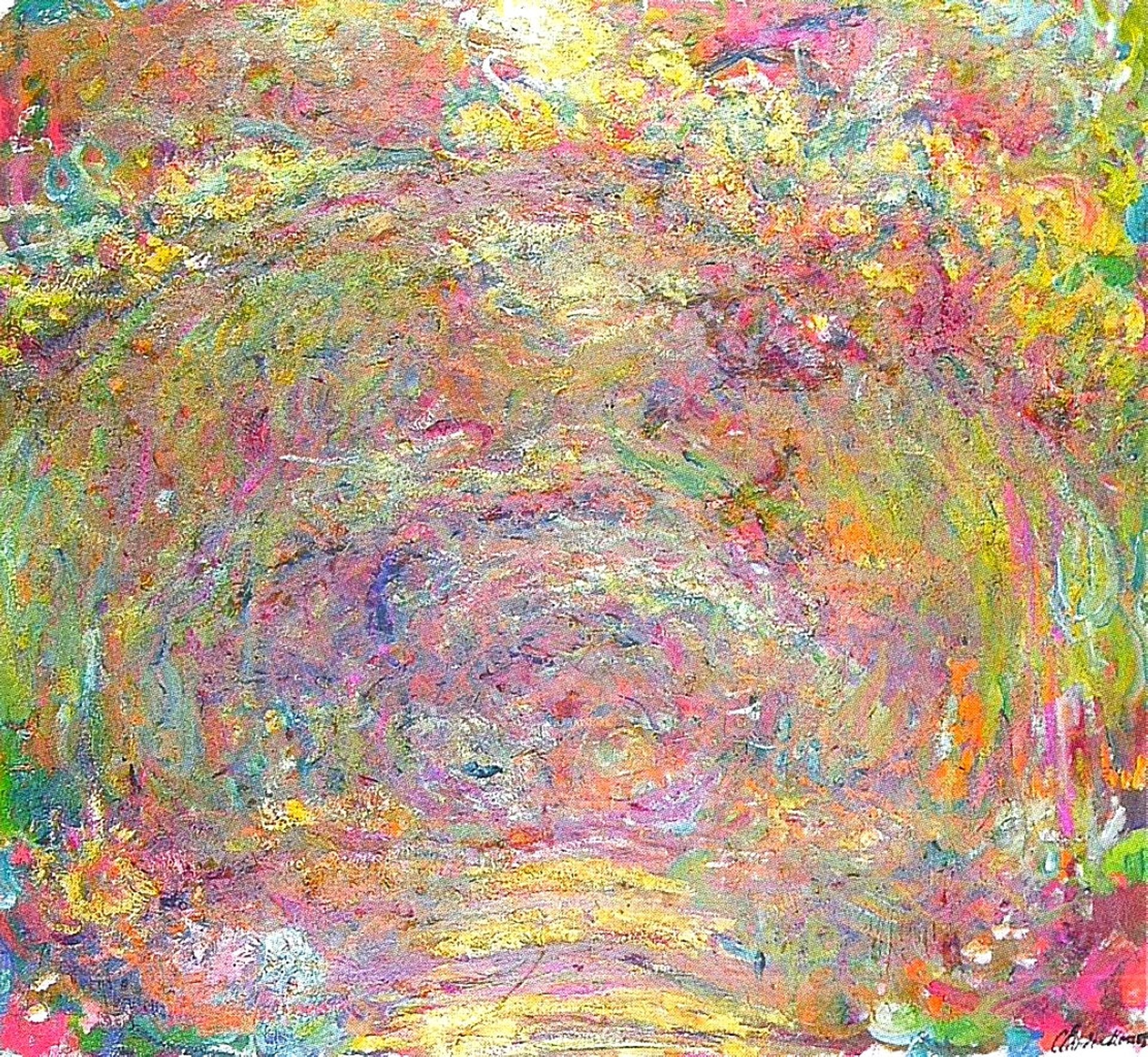 Path under the Rose Trellises by Claude Monet