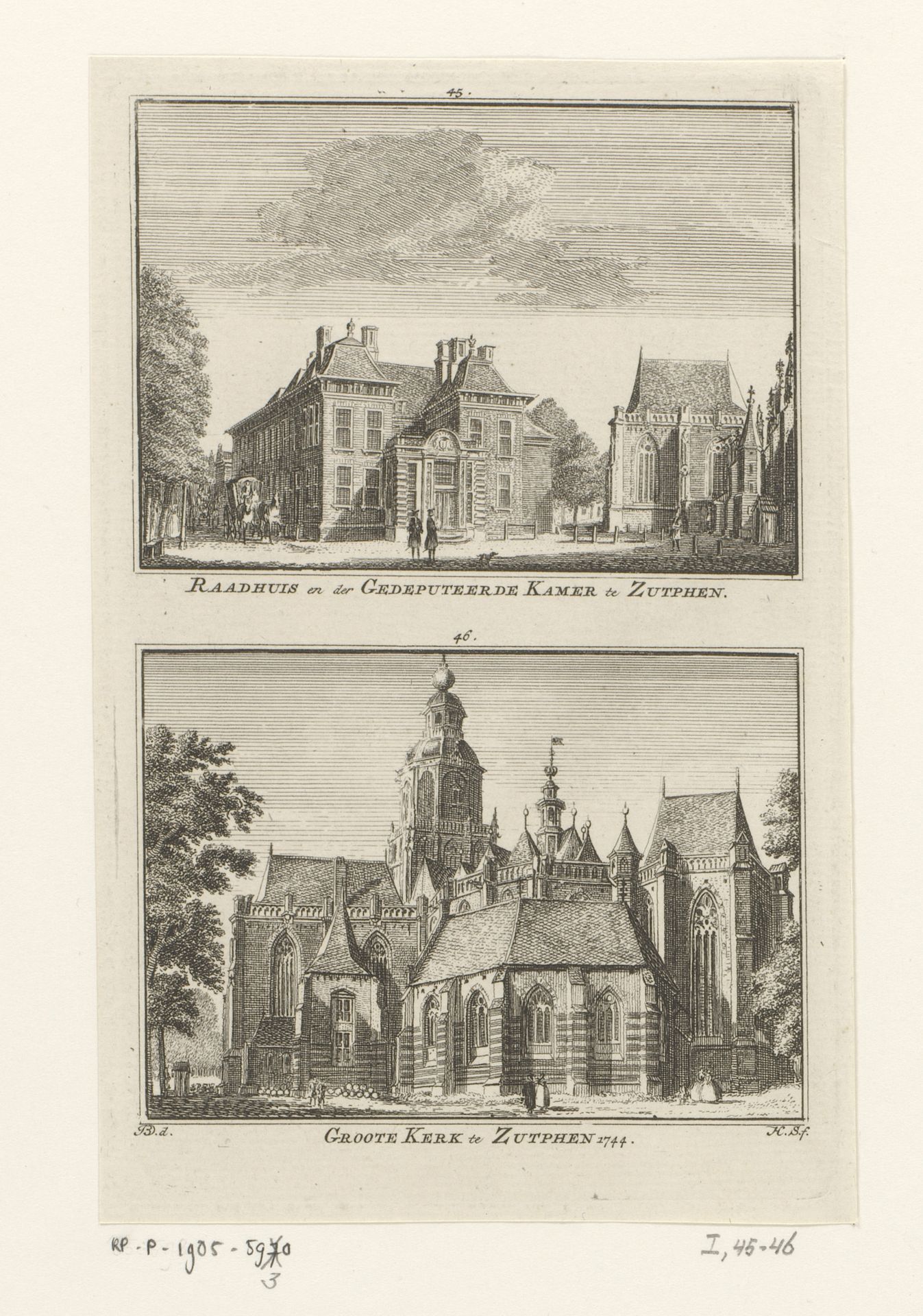 Twee gezichten op Zutphen by Hendrik Spilman