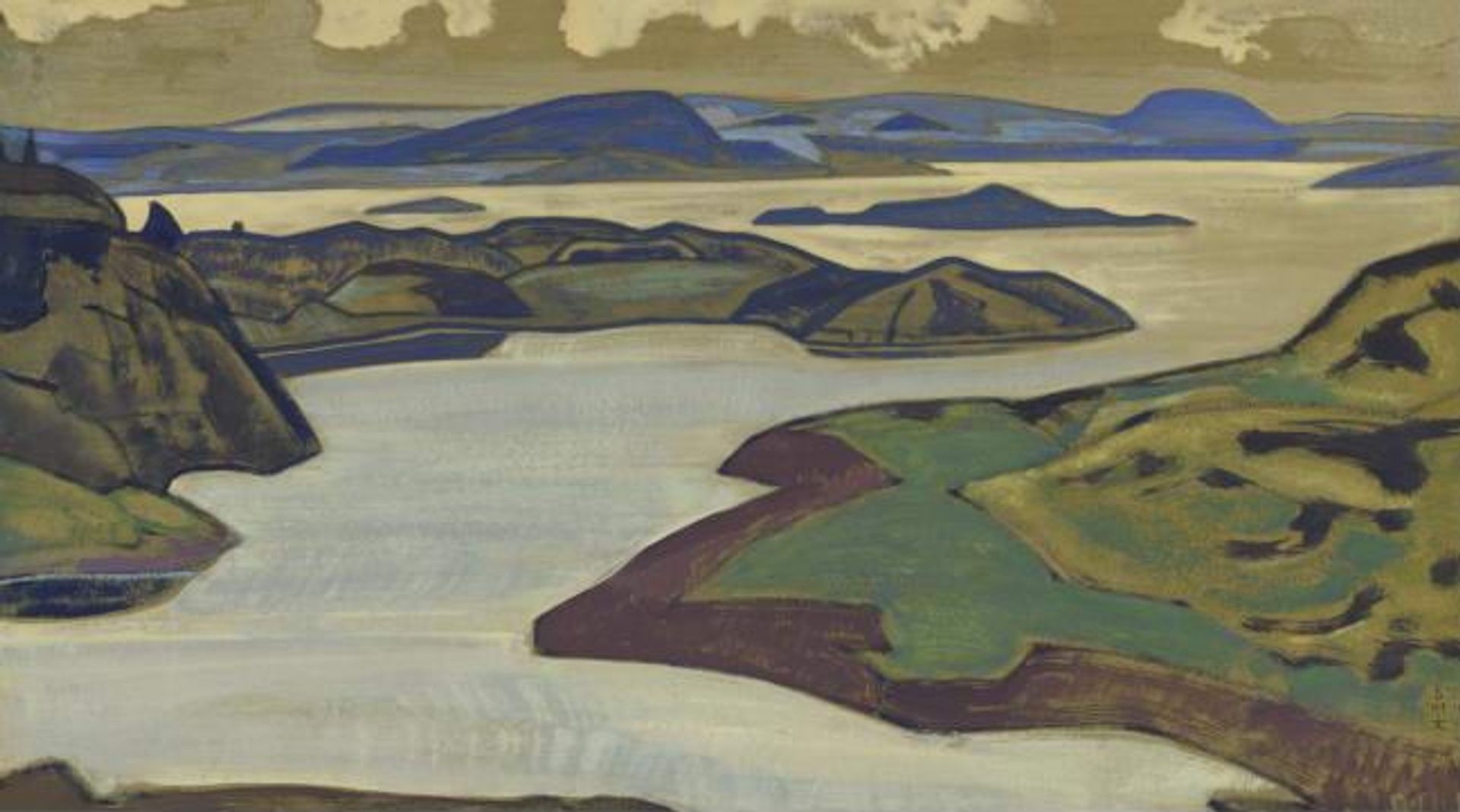 Ladoga. Karelian landscape. by Nicholas Roerich