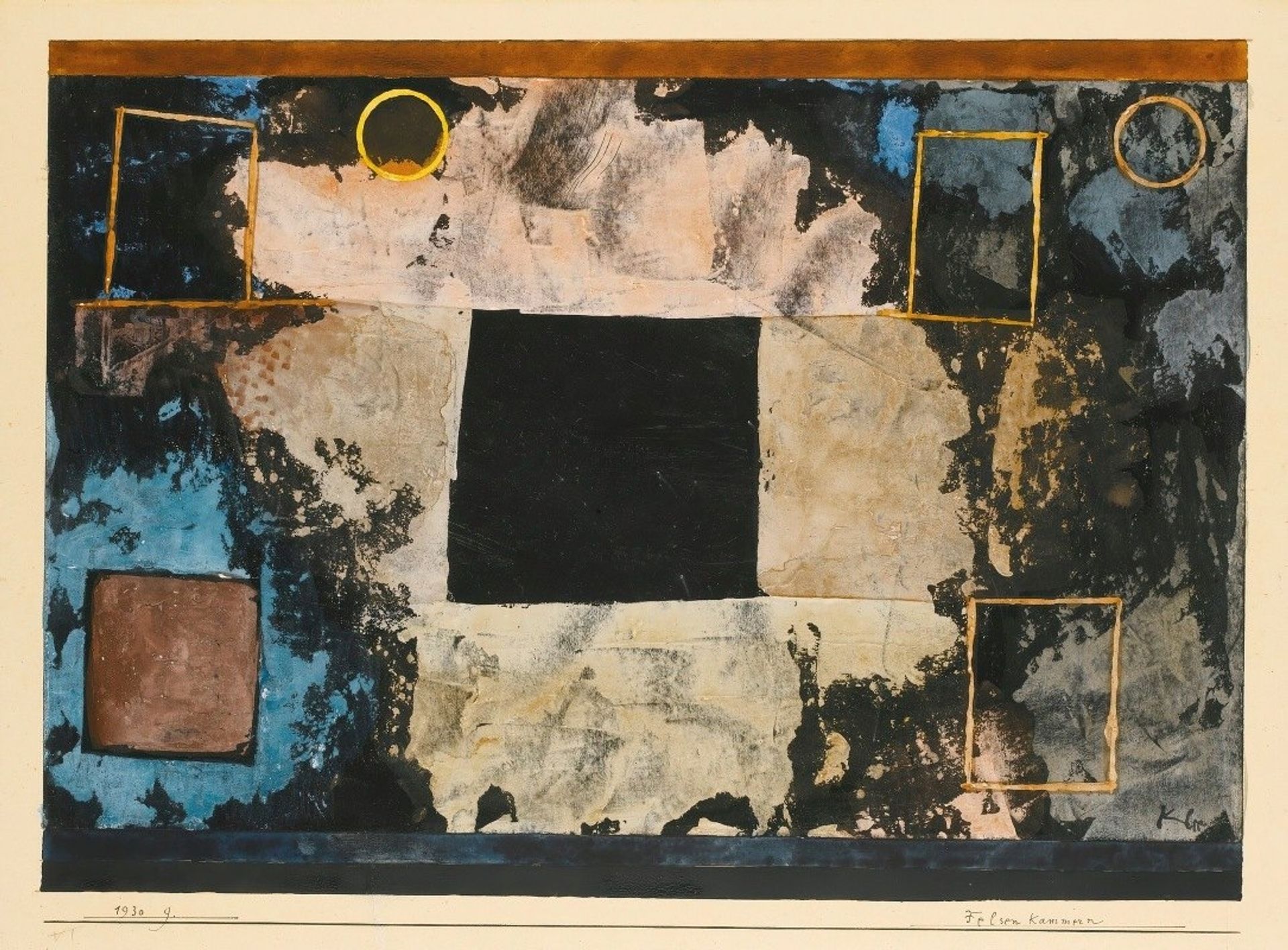 Felsen Kammern by Paul Klee