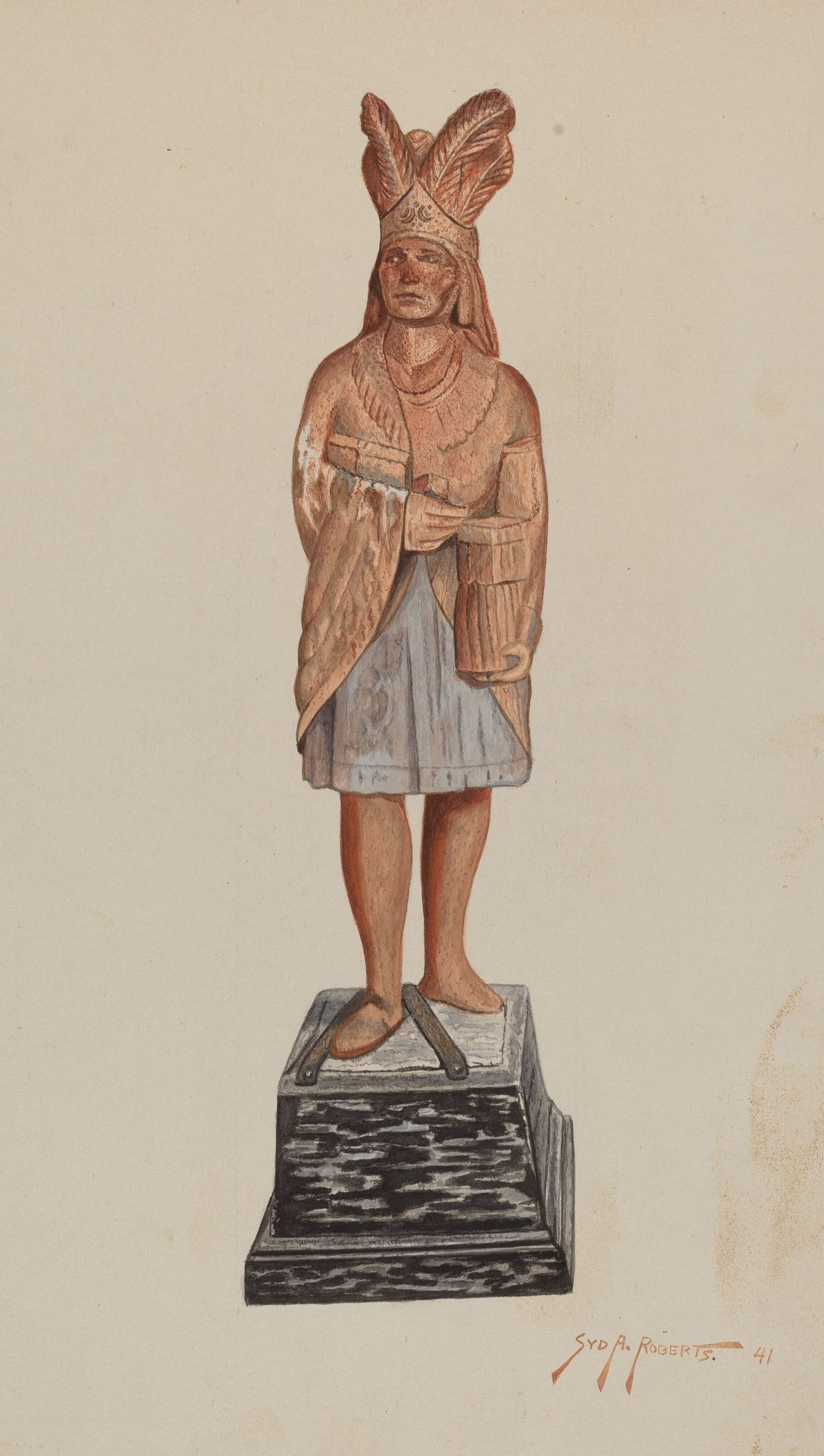 Cigar Store Indian by Sydney Roberts