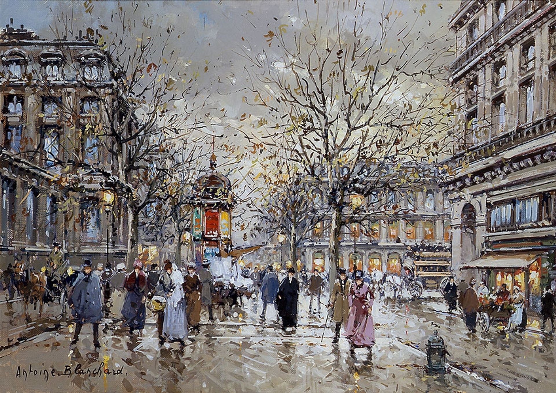 Place du Palais  Royal by Antoine Blanchard