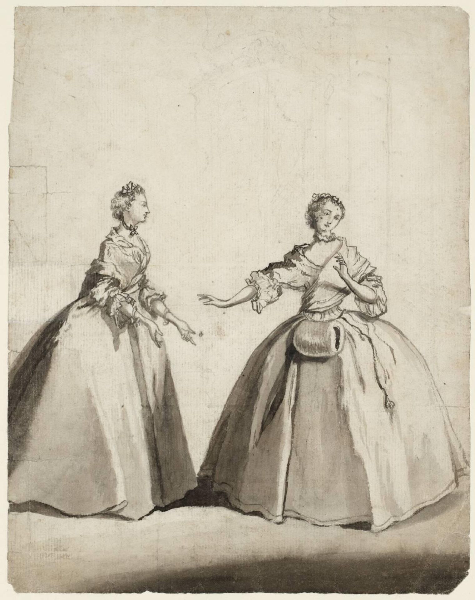 Two Ladies in an Interior by Joseph Highmore