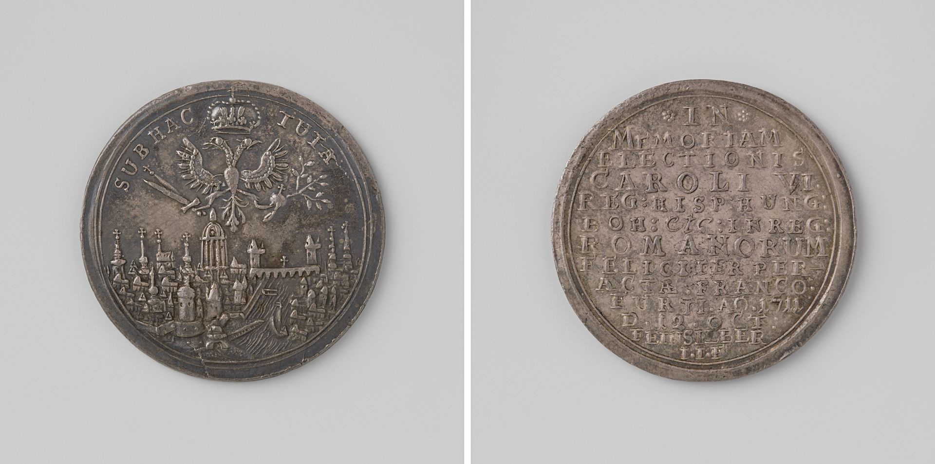 Karel VI gekozen tot Duits keizer by Johann Jeremias Freytag