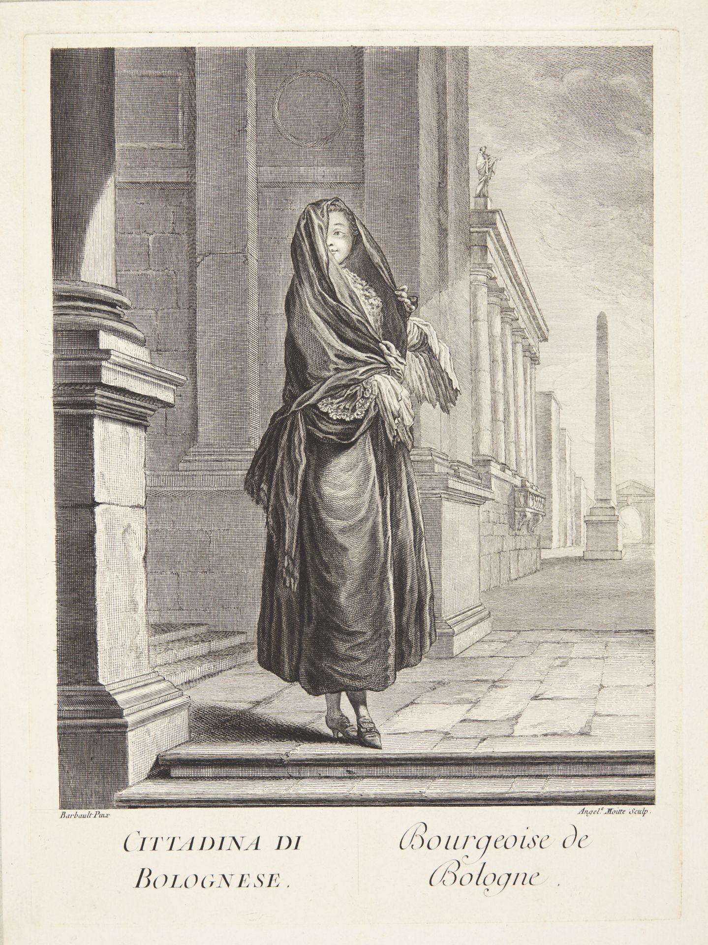 Kvinde fra Bologne (Bourgeoise de Bologne) by Rose Angélique Moitte