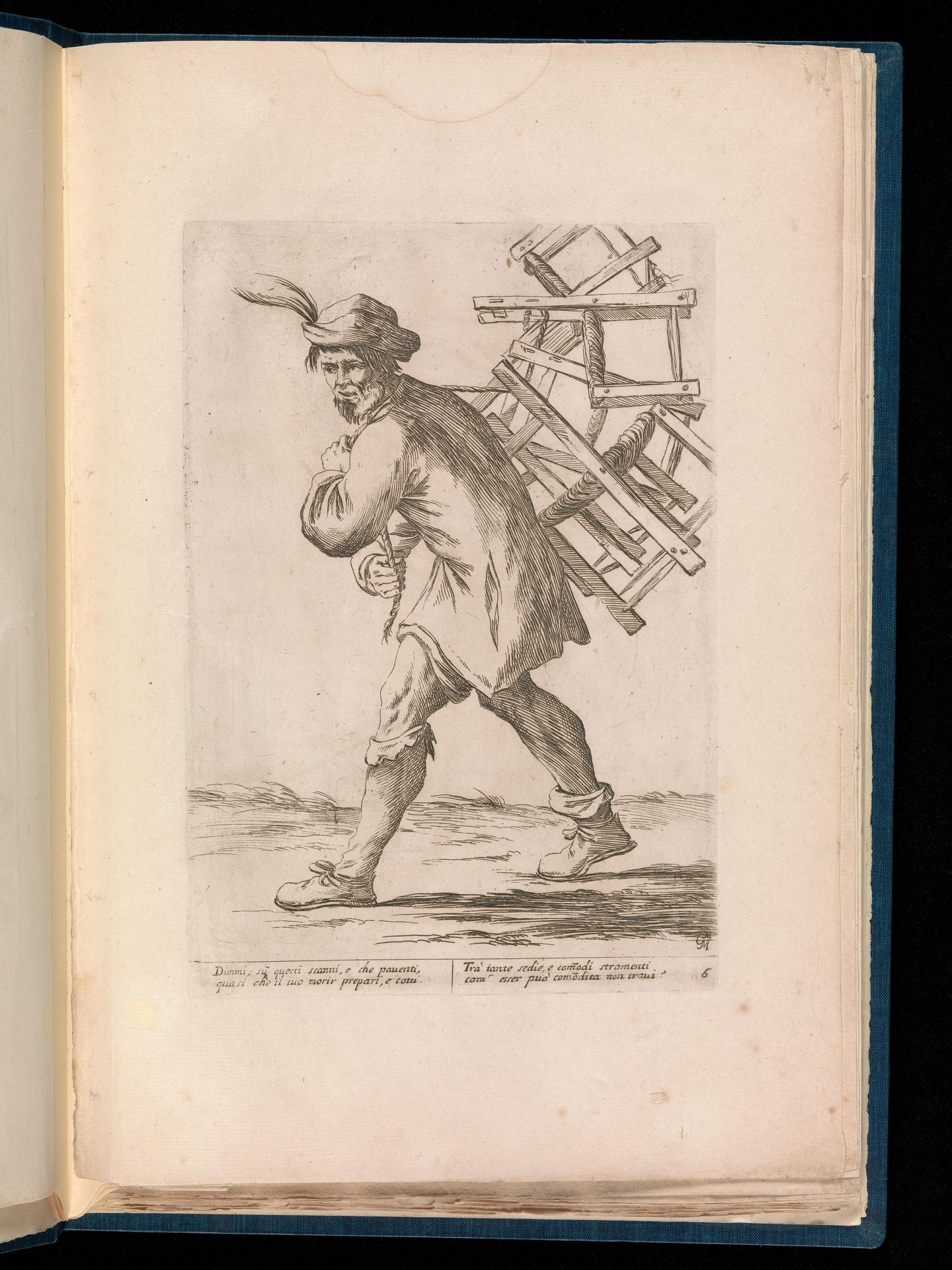 Di Bologna l'Arti per via D'An.ibal' Ca.rac by Giuseppe Maria Mitelli