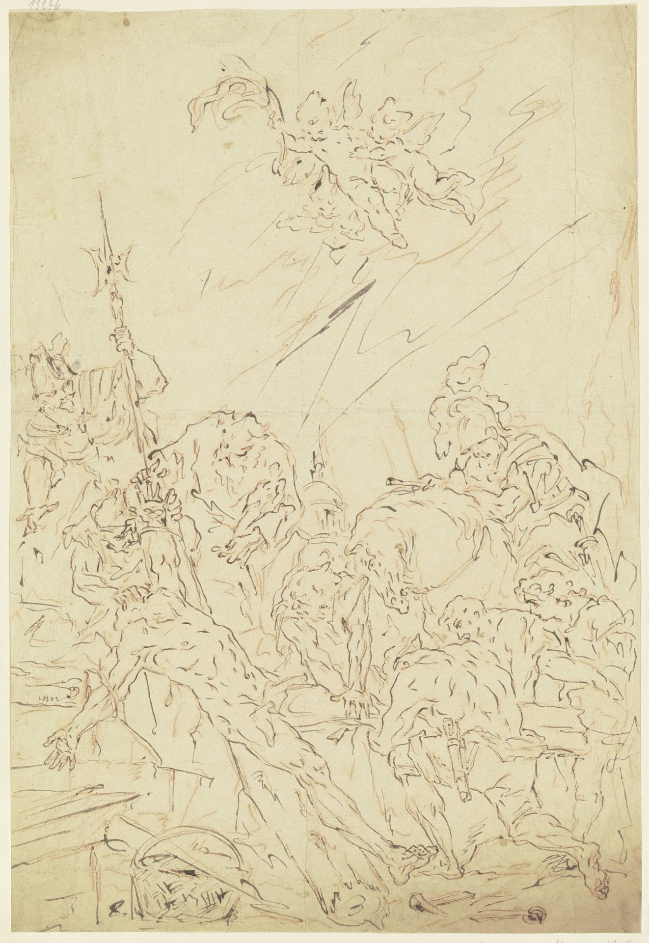 Mucius Scaevola vor Porsenna by Gaspare Diziani
