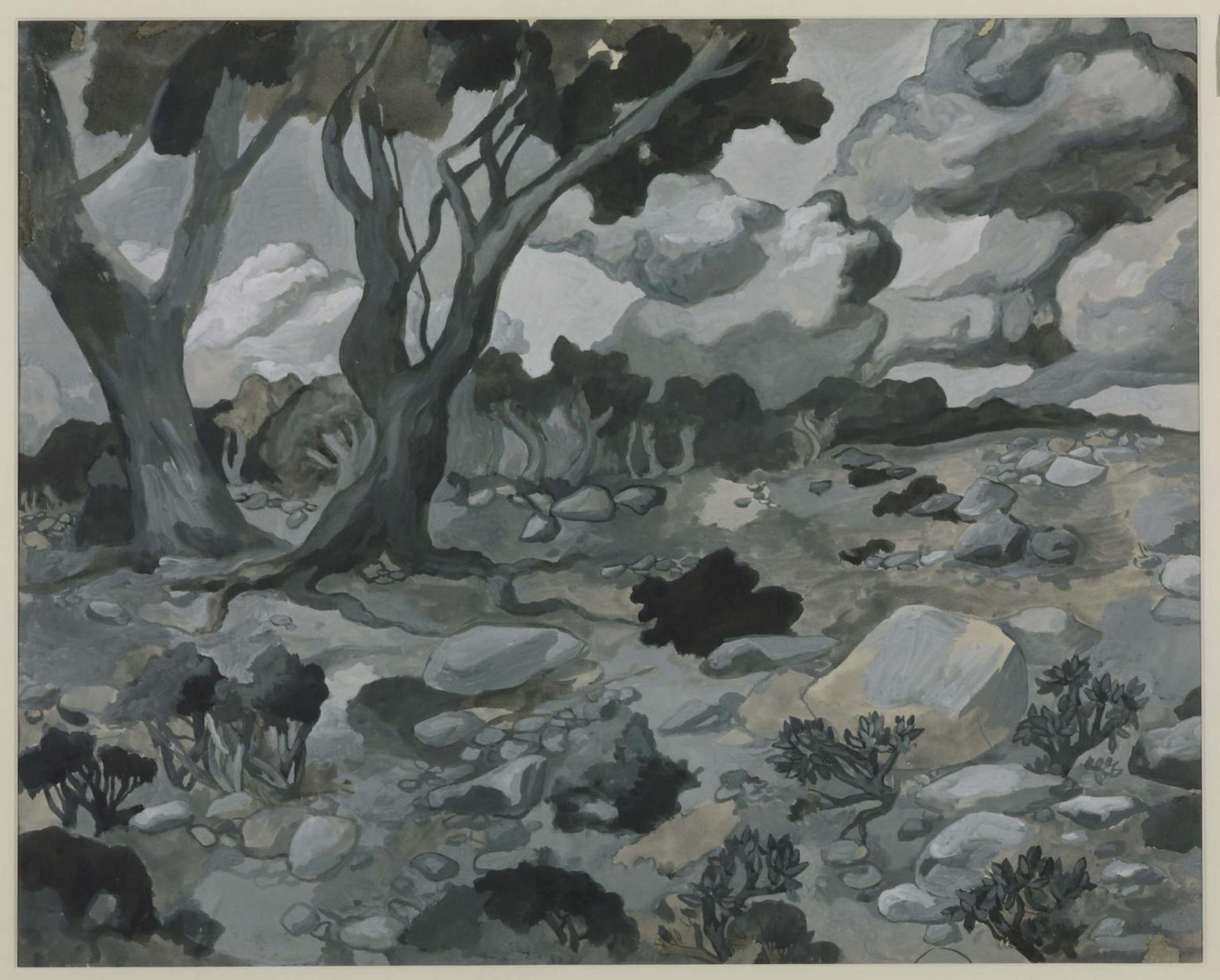 Two Olive Trees by  Joan González