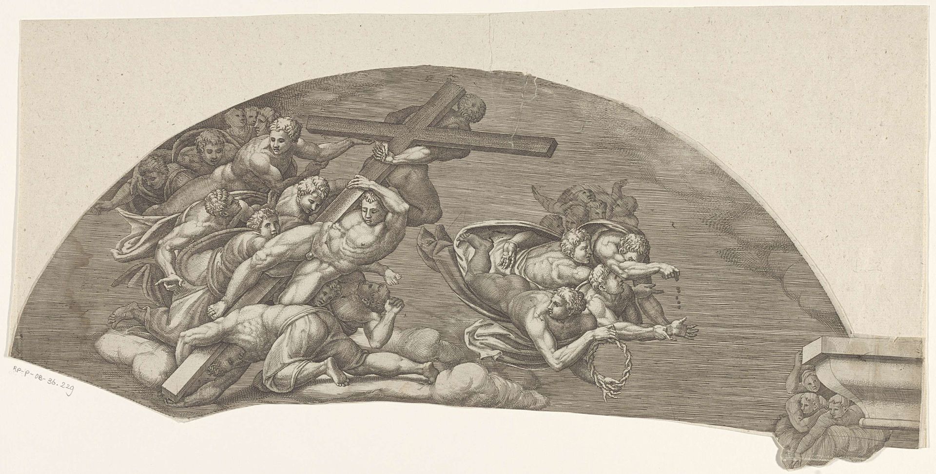 Het laatste oordeel, blad B by Giorgio Ghisi