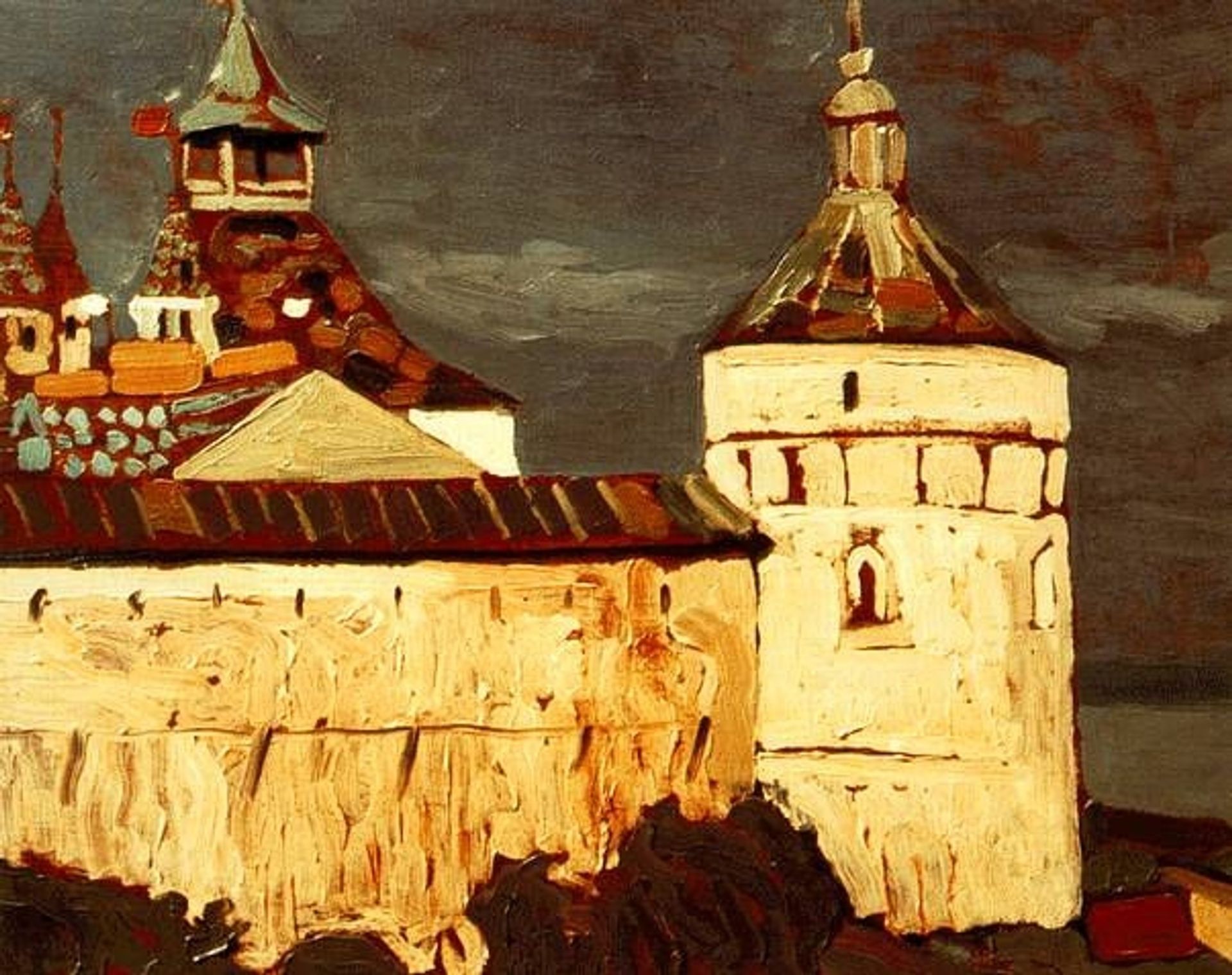 Rostov Veliky. Attics of princely houses. by Nicholas Roerich