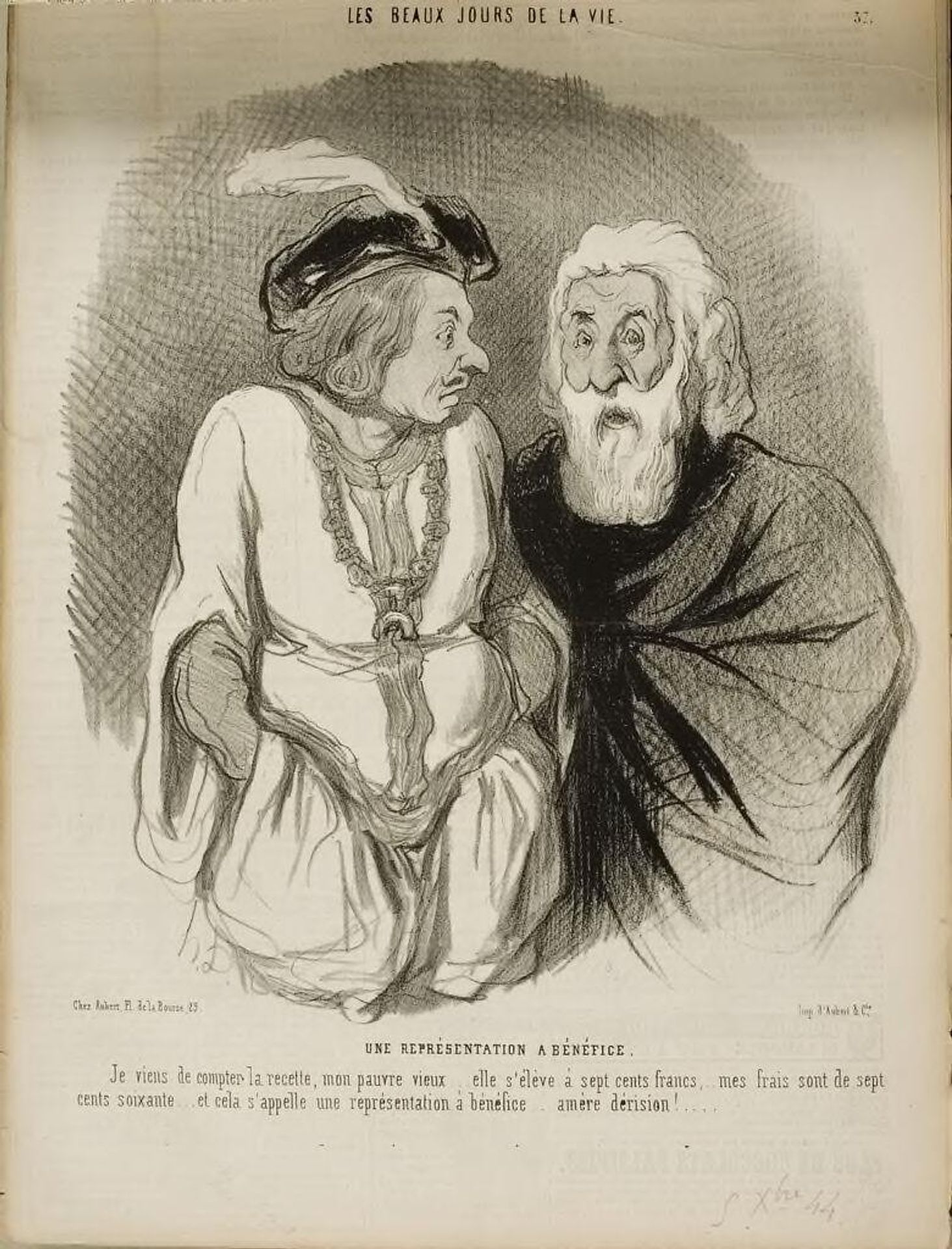 A Charity Performance by Honoré Daumier