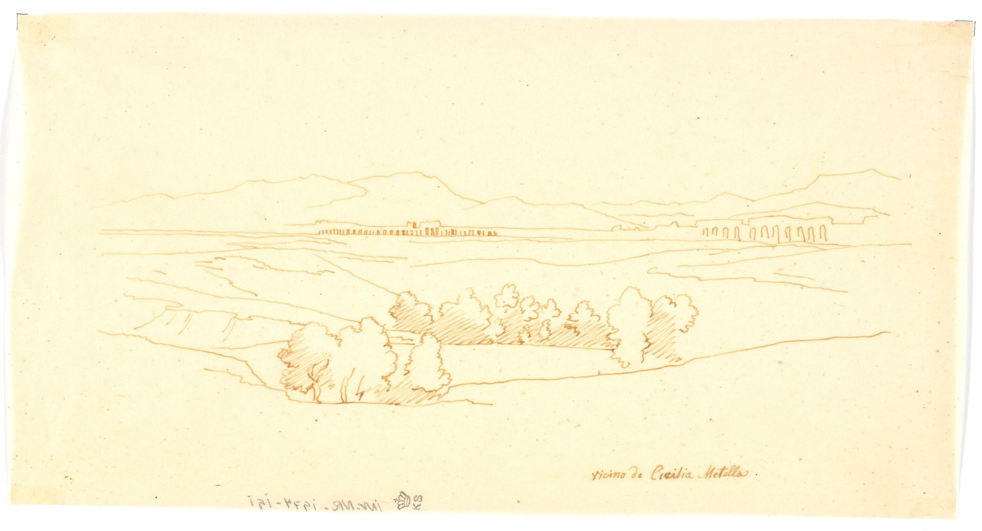 Vicino di Cicilia Metella by Martinus Rørbye