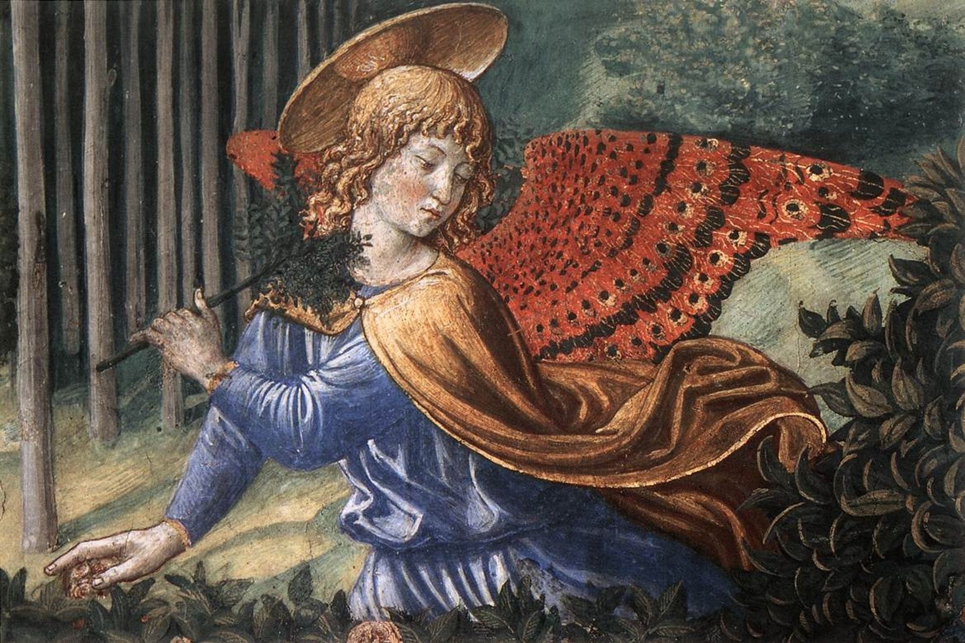 Angels Worshipping (detail) by Benozzo Gozzoli