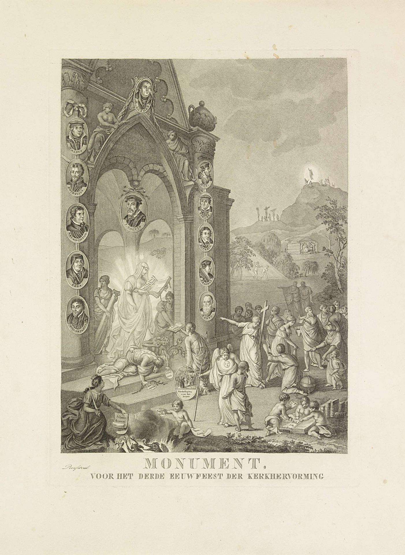 Monument voor het derde eeuwfeest van de Hervorming, 1517-1817 by Anonymous