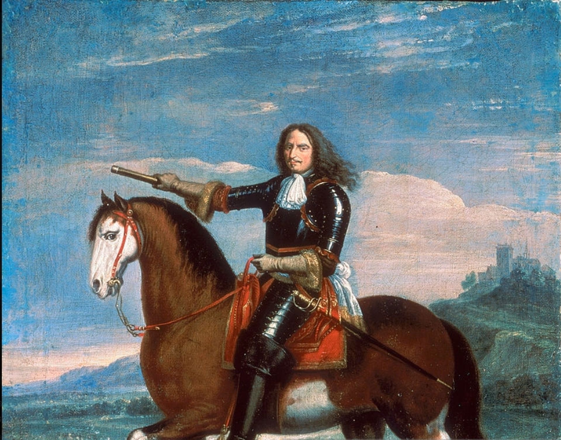Equestrian Portrait of Henri De La Tour D'auvergne, Vicomte De Turenne by Adam van der Meulen