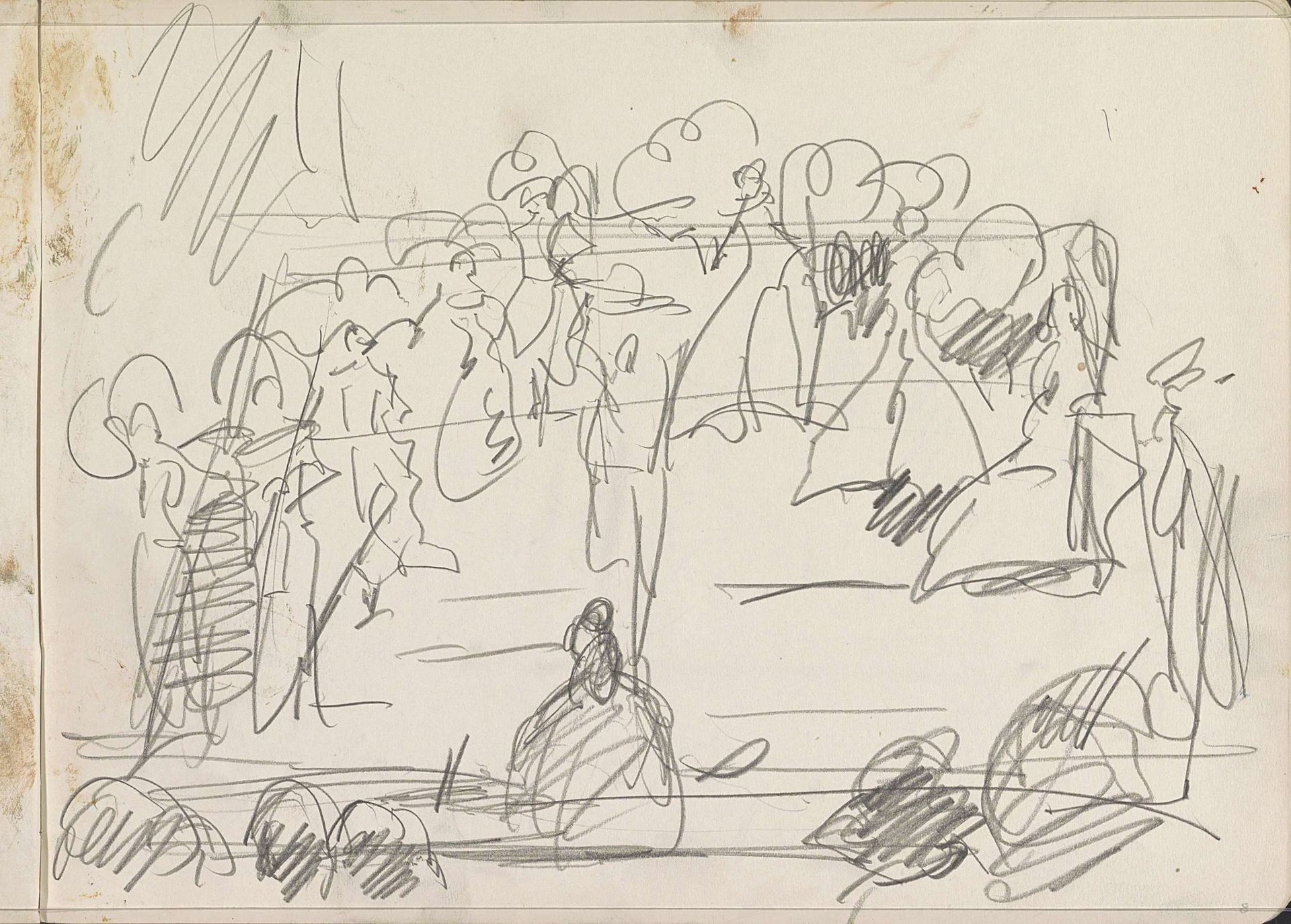 Dansvoorstelling by Isaac Israels