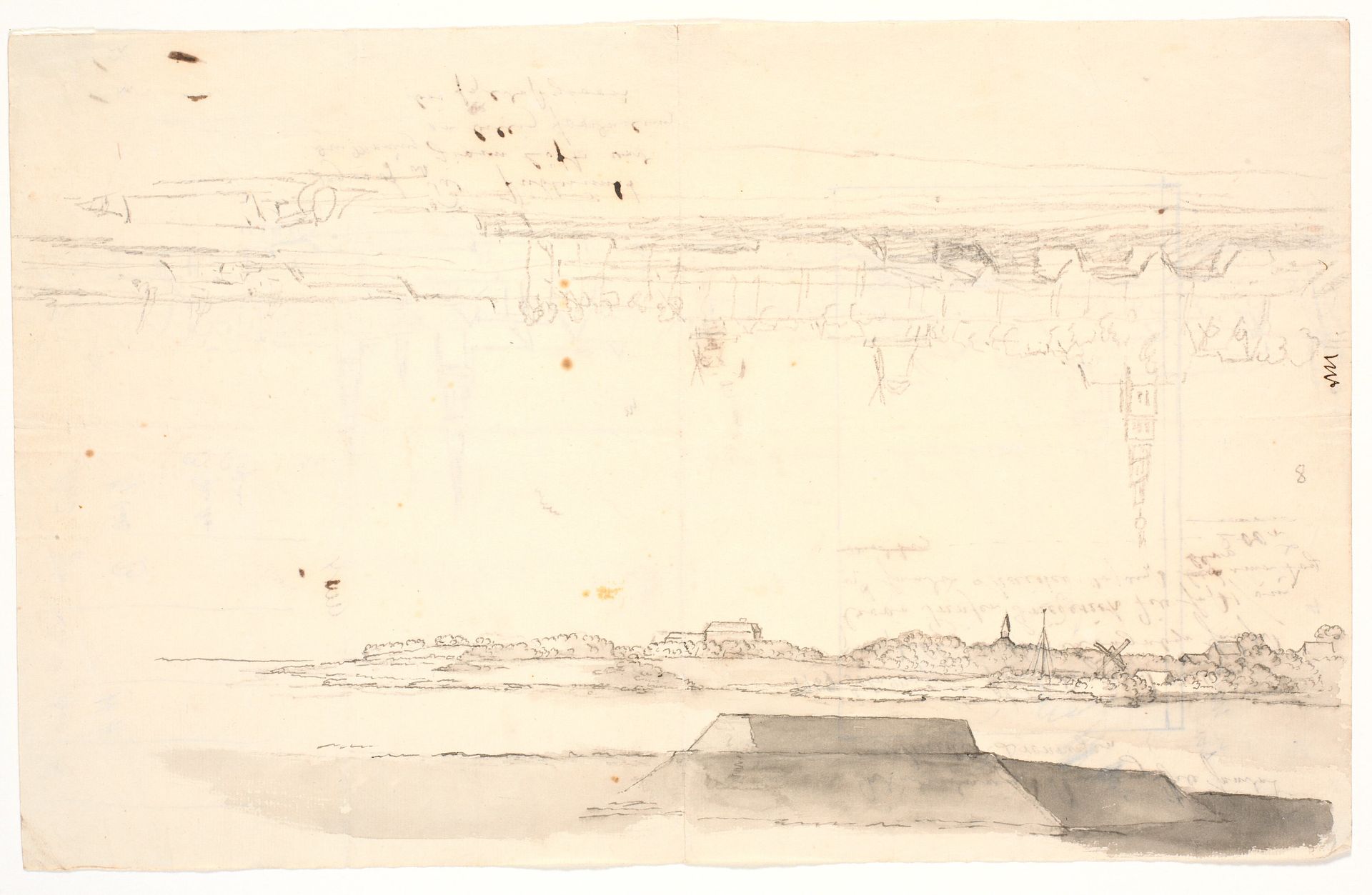 To prospekter af København. Det ene med Frelserkirken by C.A. Lorentzen