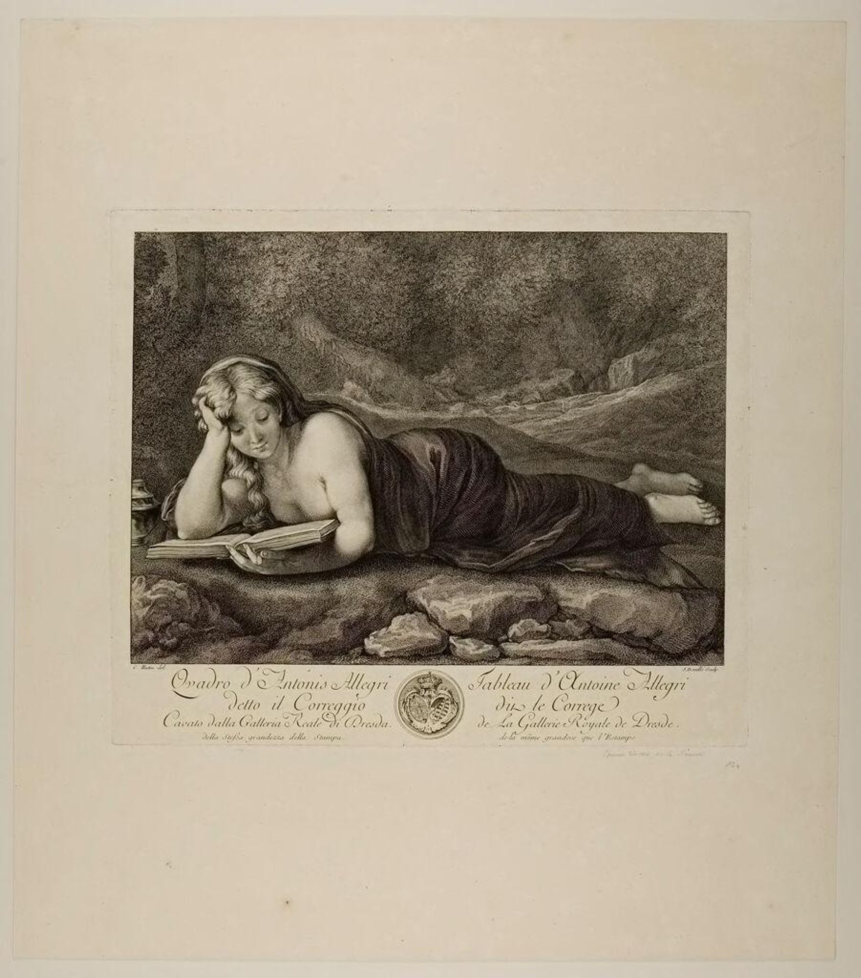 Magdalen Reading by Jean Daullé