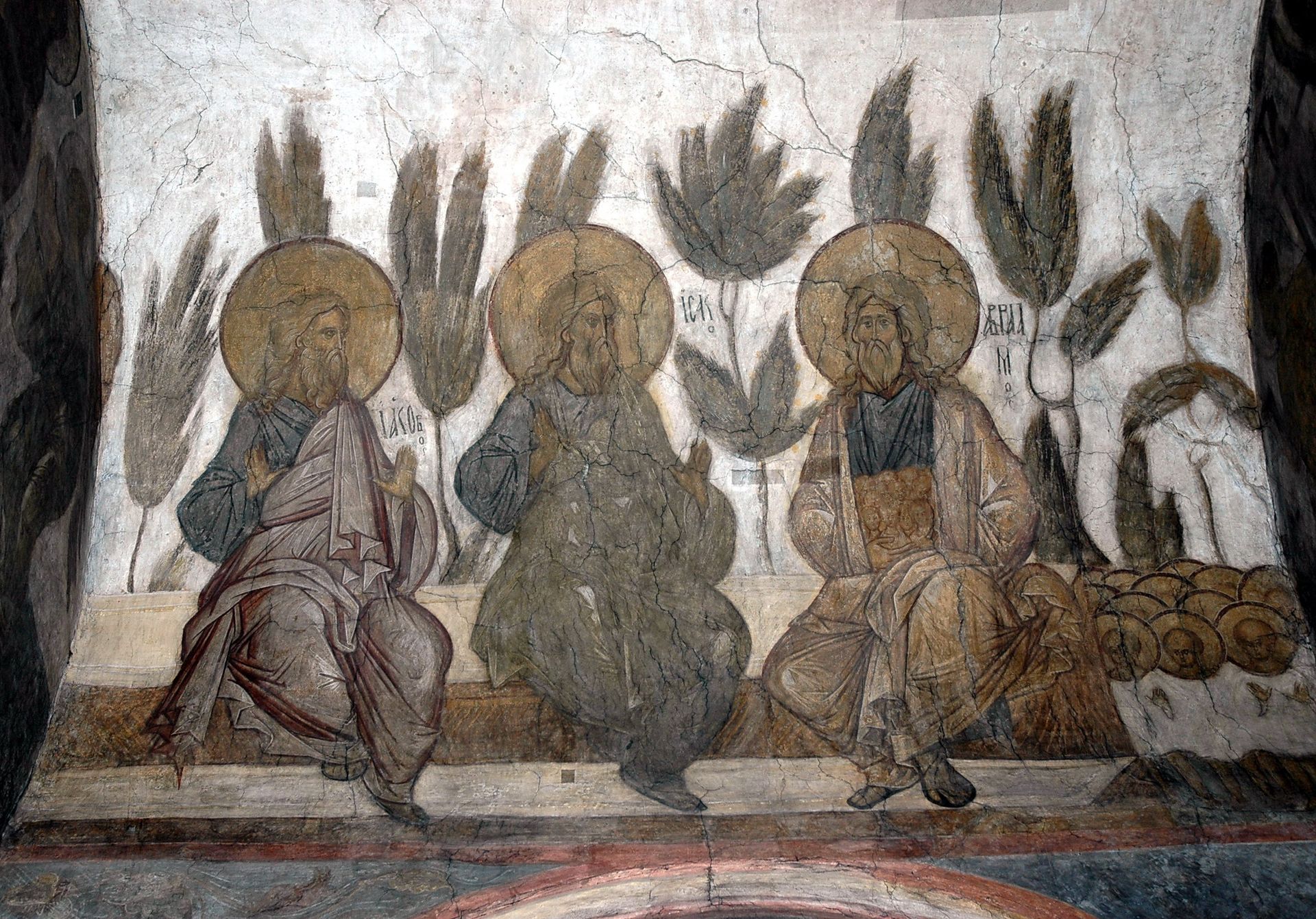 The Last Judgement: Jacob, Abraham and Isaac in Heaven by Andrei Rublev