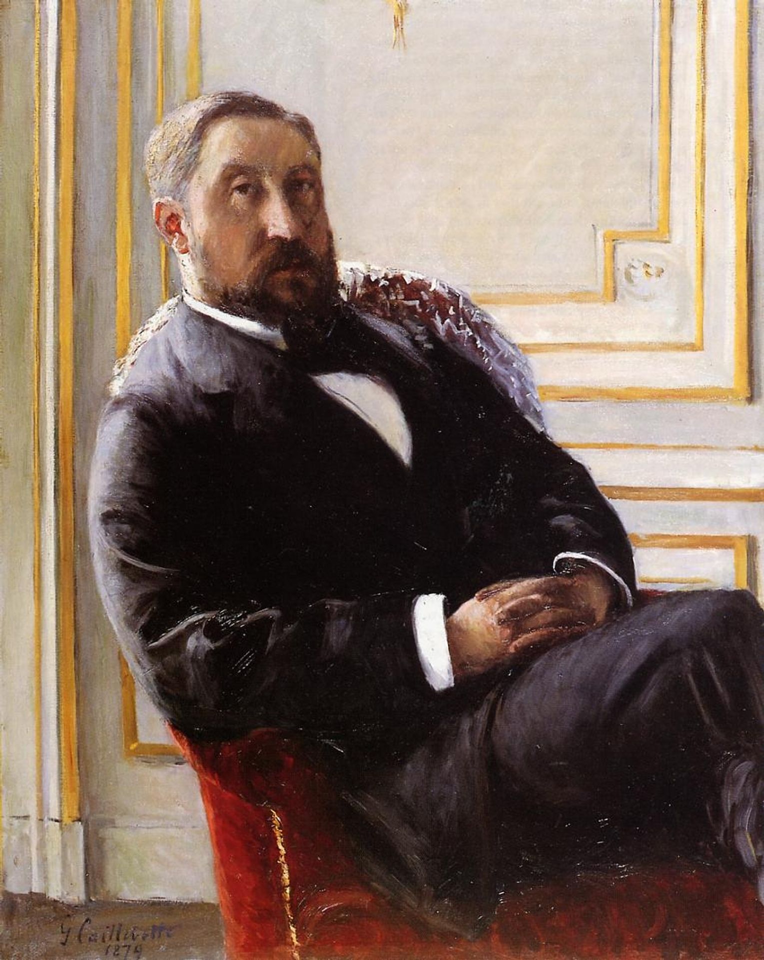 Portrait of Jules Richemont by Gustave Caillebotte